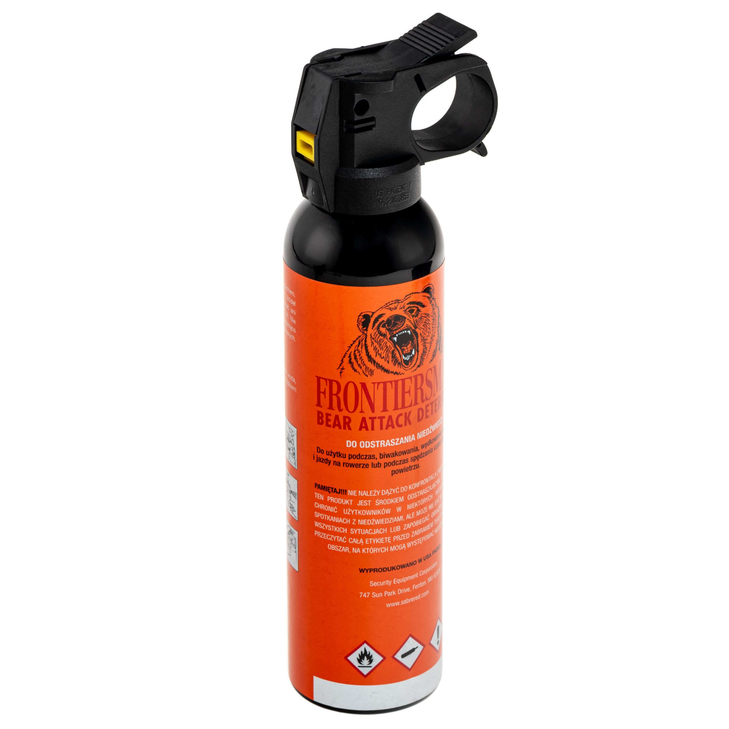 Pepřový sprej Sabre na medvědy, vlky a divočáky Red Frontiersman Bear Spray 272 ml - kužel (DE)