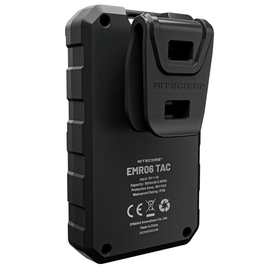 Bezdrátový odpuzovač komárů Nitecore EMR06 Tac – Black