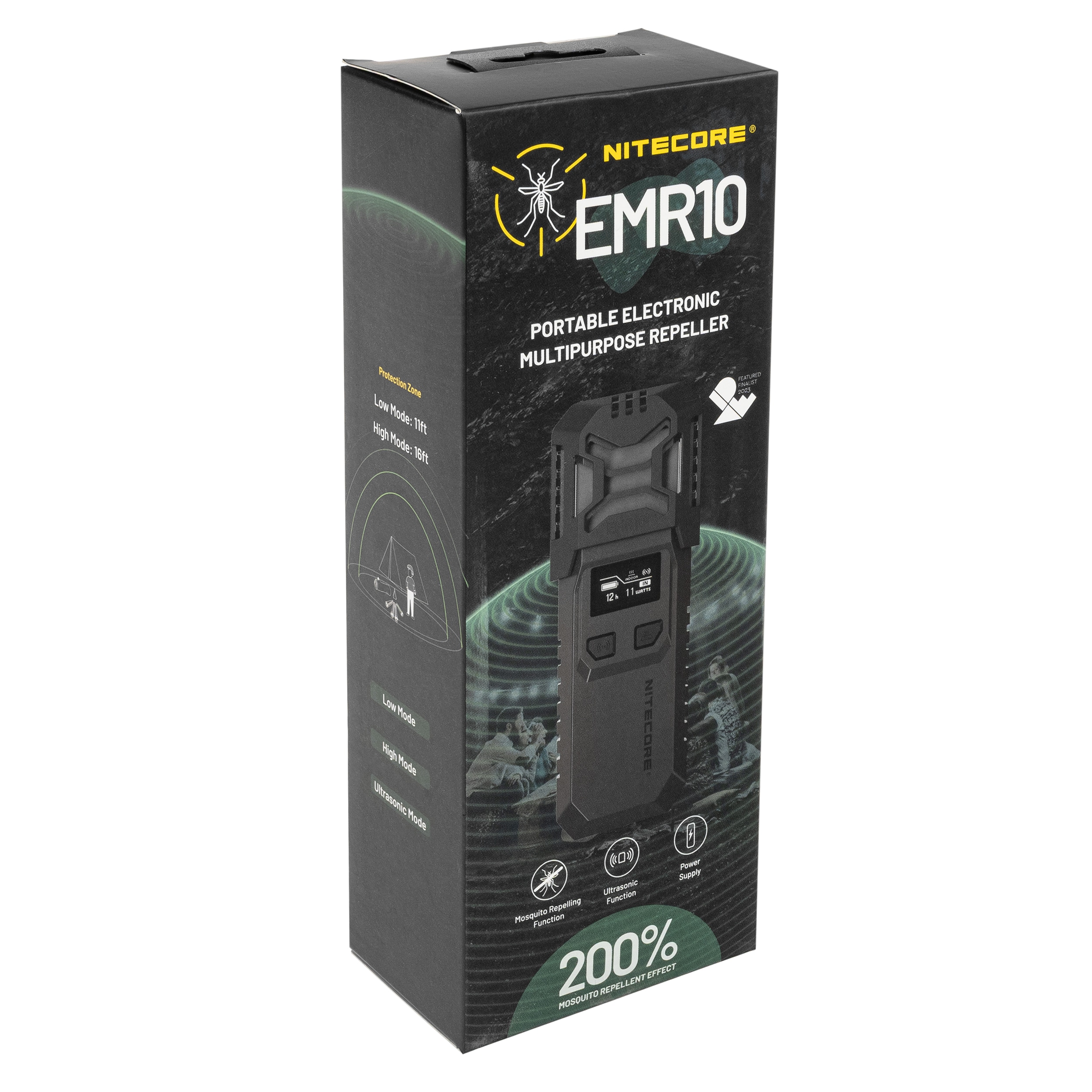 Bezdrátový odpuzovač komárů Nitecore EMR10 Lite – Black