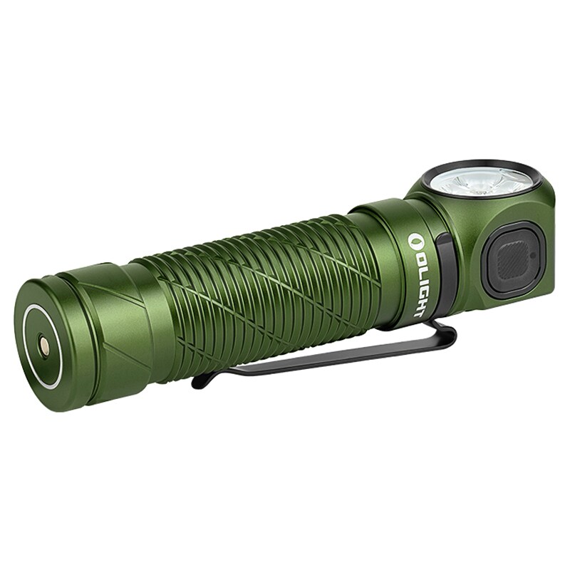 Svítilna čelová a úhlová Olight Perun 3 OD Green s páskem - 3000 lumenů