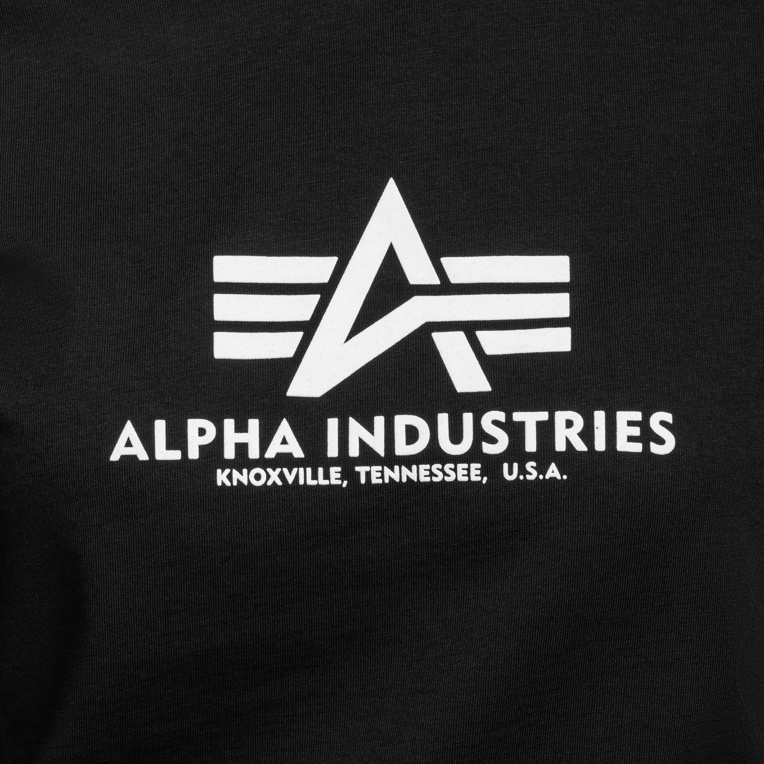 Dámské tričko Alpha Industries Basic Big Logo Puff Print - Black