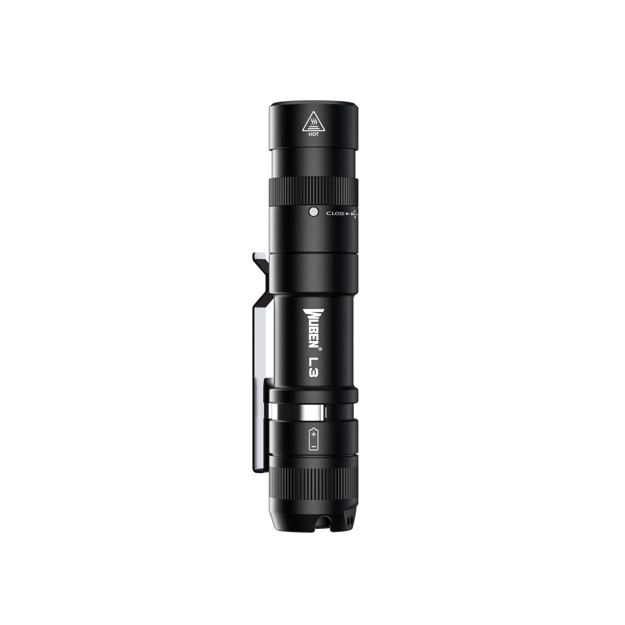 Svítilna Wuben L3 Black s funkcí powerbanky - 3000 lumenů