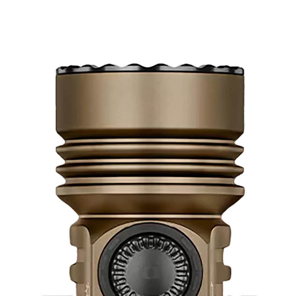 Taktická a pátrací svítilna Olight Seeker 4 Pro Cool White Desert Tan - 4600 lumenů