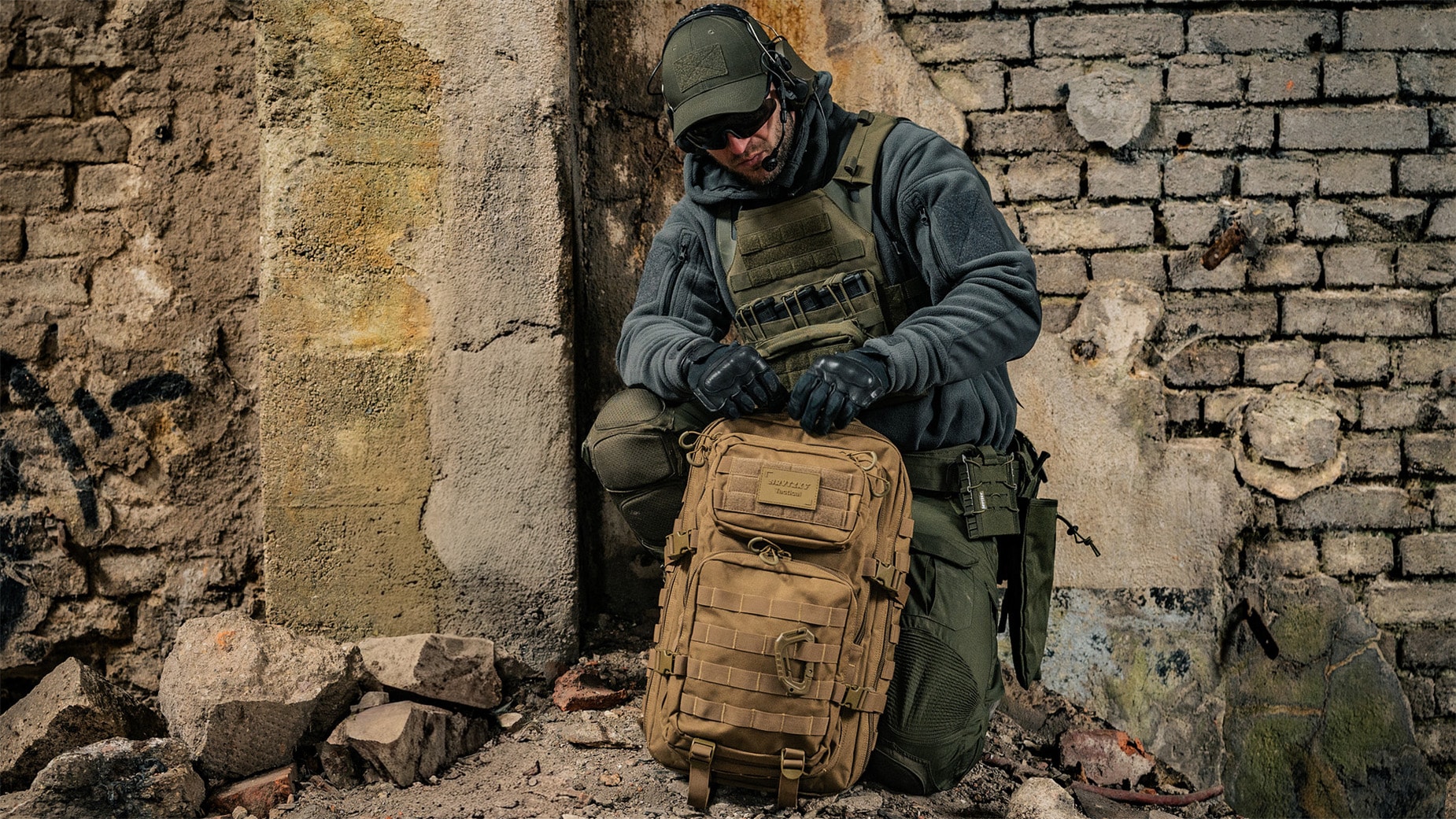 Batoh Brytzky Tactical Polygon Large 36 l - Coyote