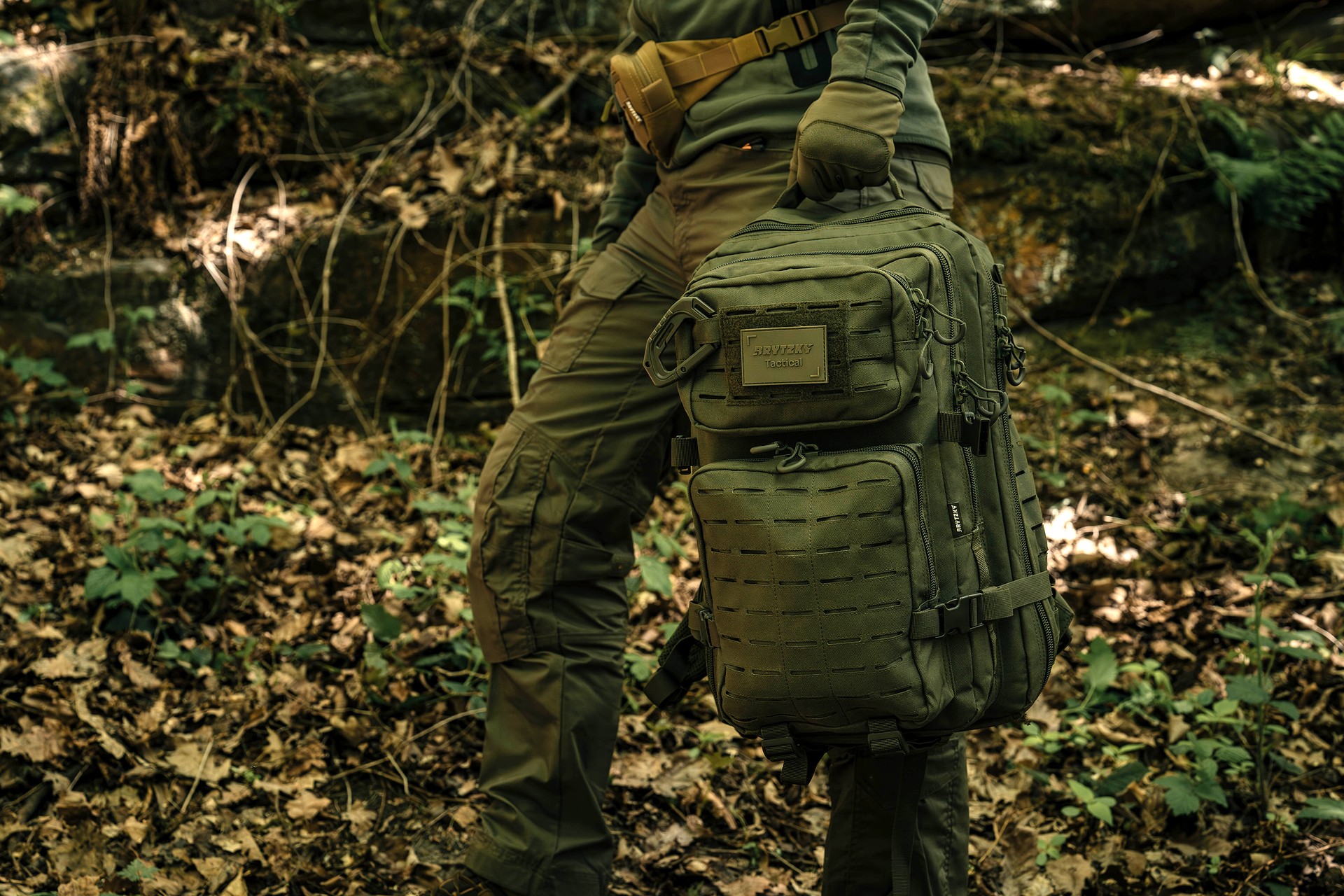 Batoh Brytzky Tactical Polygon Large Laser Cut 36 l – Olive