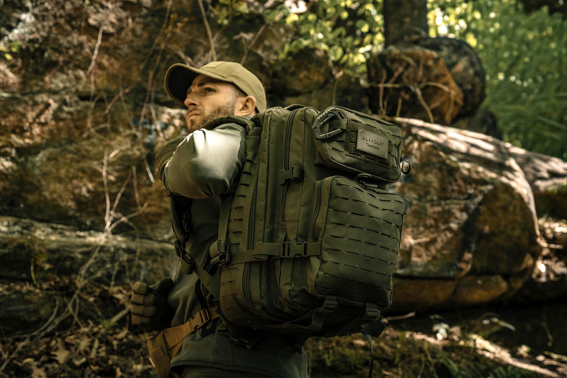 Batoh Brytzky Tactical Polygon Large Laser Cut 36 l – Olive