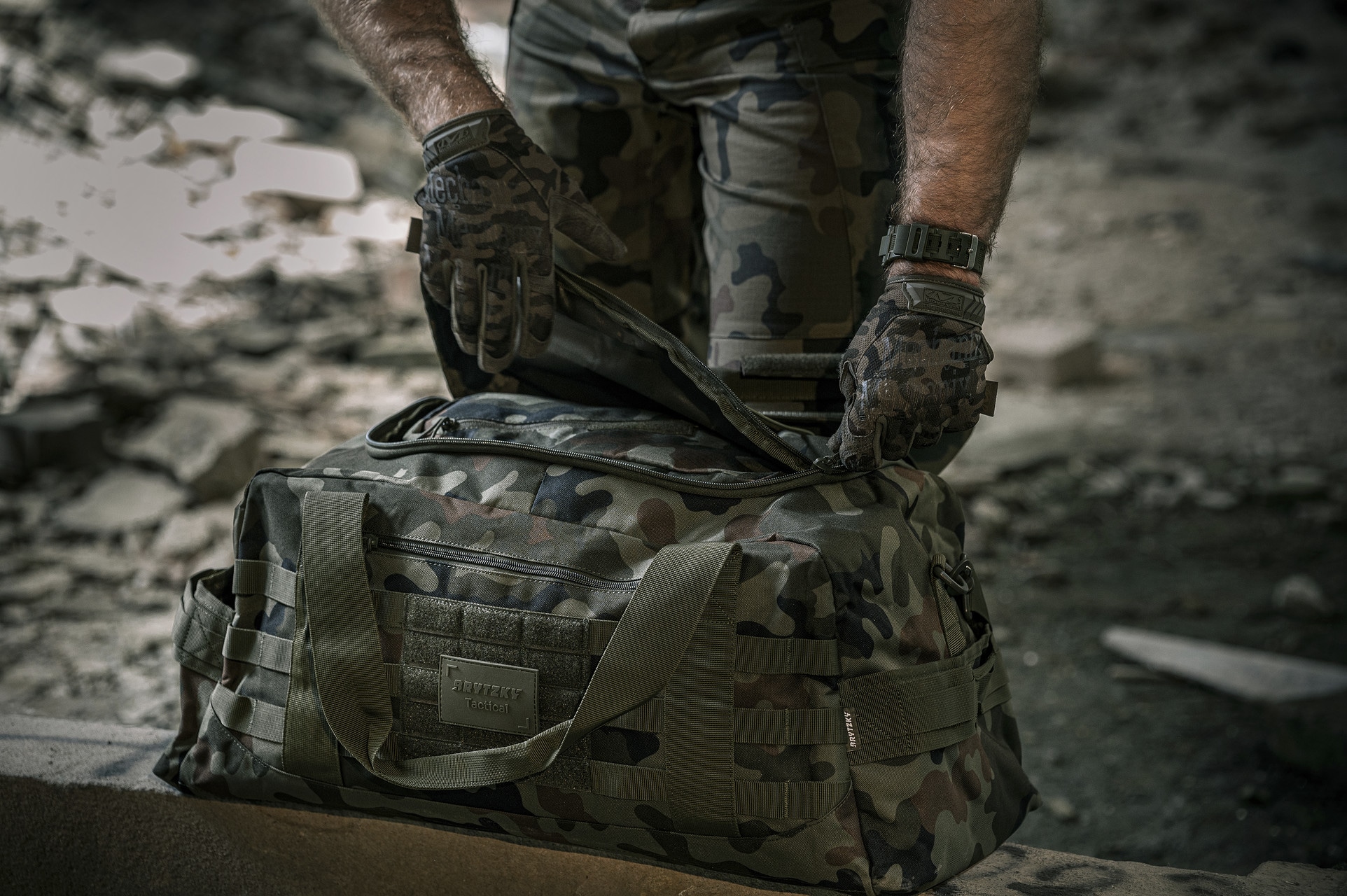 Taška Brytzky Tactical Fortbag 50 l - wz.93 Pantera PL Woodland