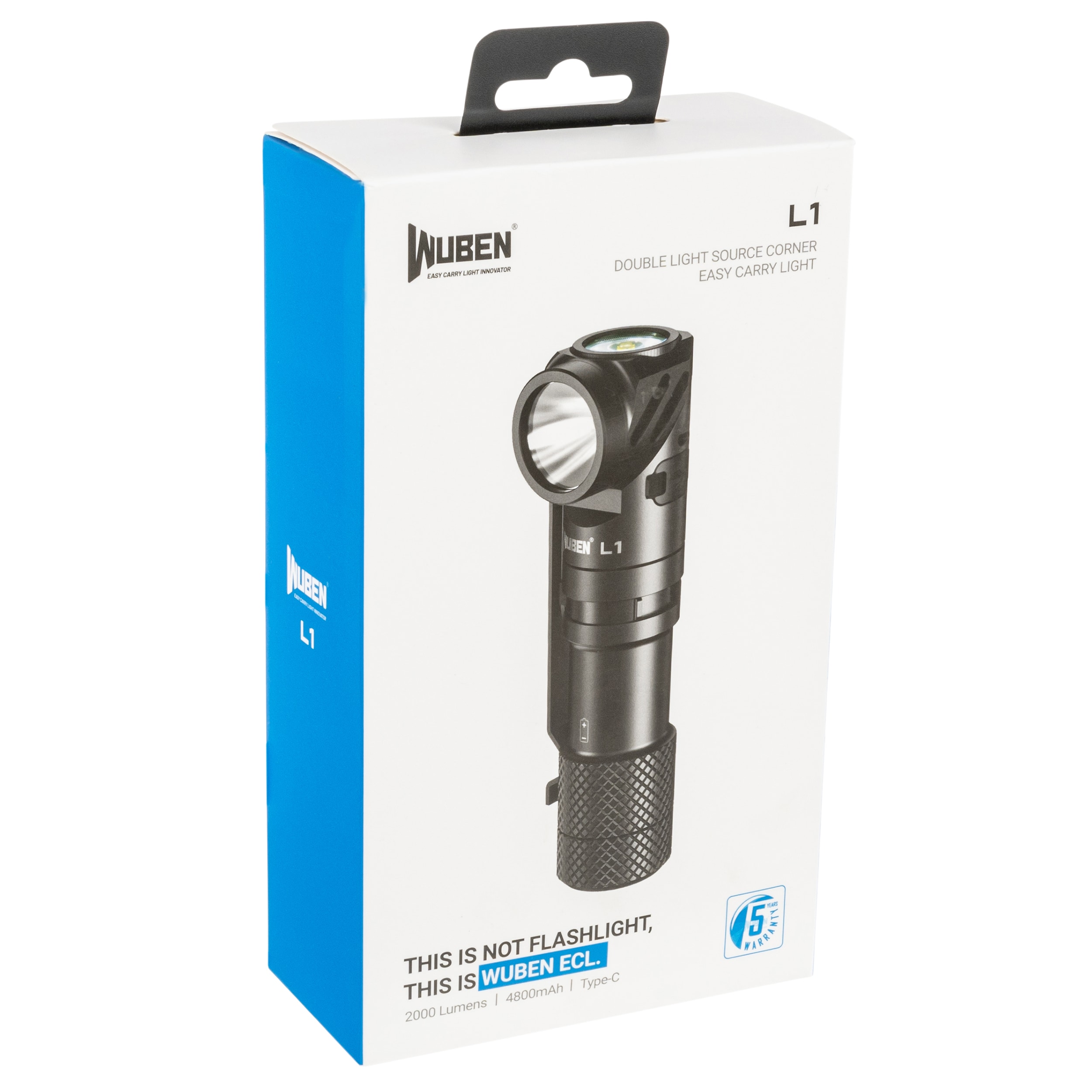 Svítilna Wuben L1 Black s funkcí powerbanky - 2000 lumenů