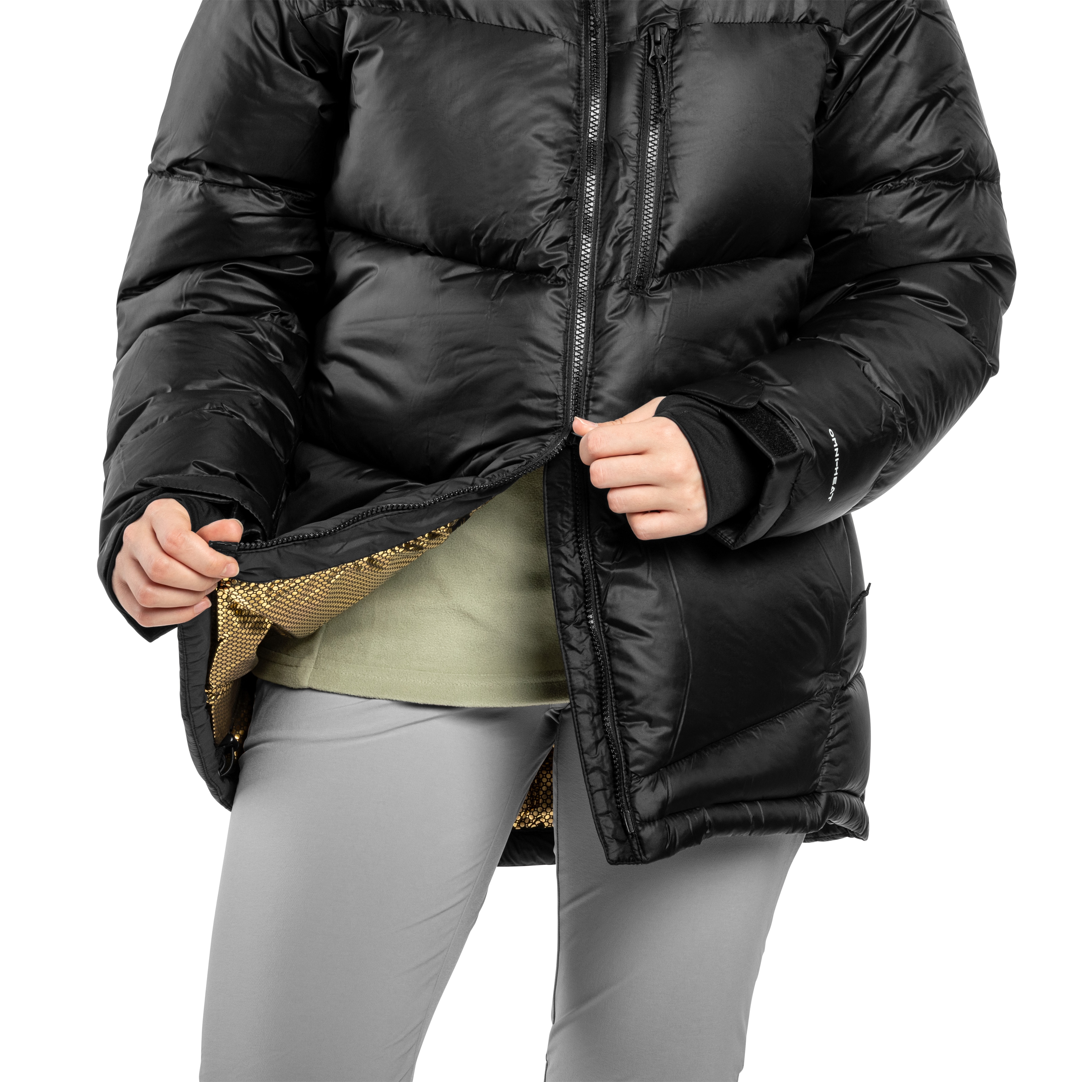 Dámská bunda Columbia Cloudview Down Hooded Jacket - Black