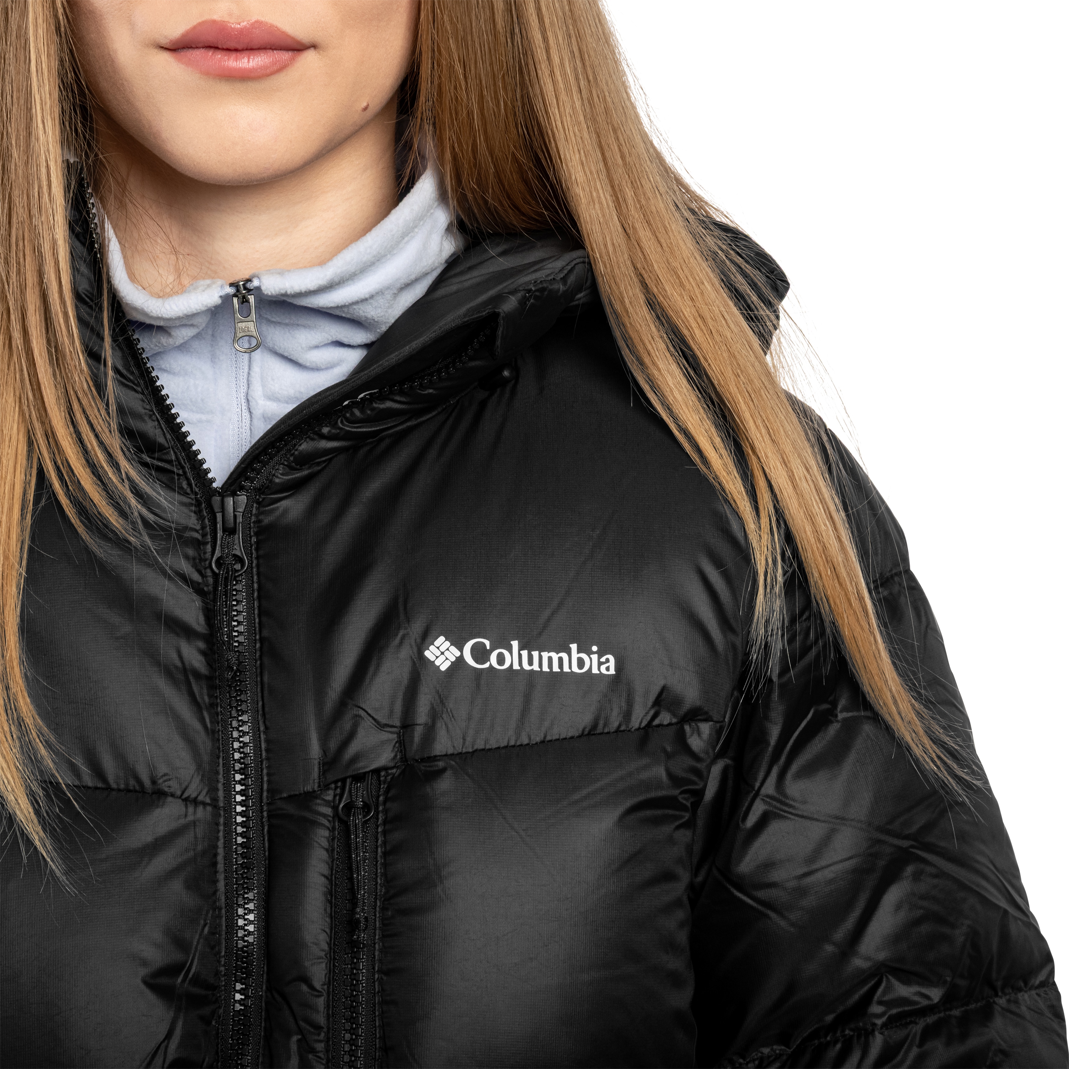 Dámská bunda Columbia Cloudview Down Hooded Jacket - Black