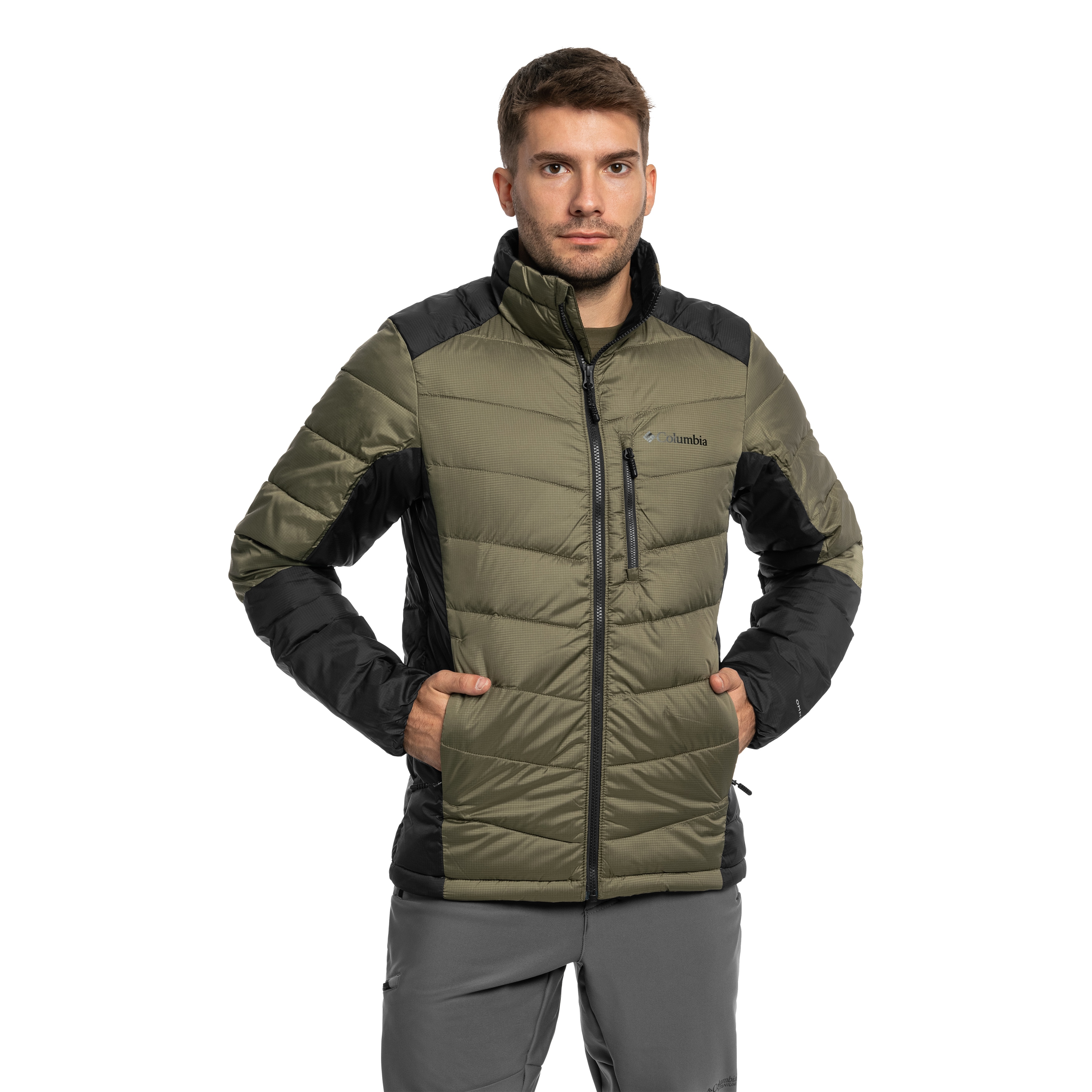 Bunda Columbia Labyrinth Loop II Insulated - Stone Green/Shark