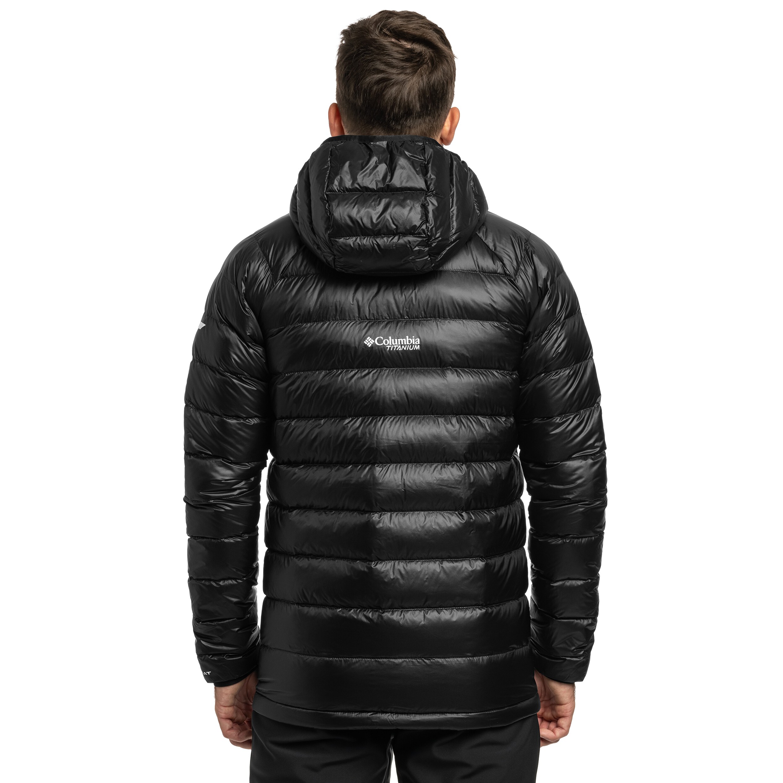 Bunda Columbia Arctic Crest Down Hooded - Black