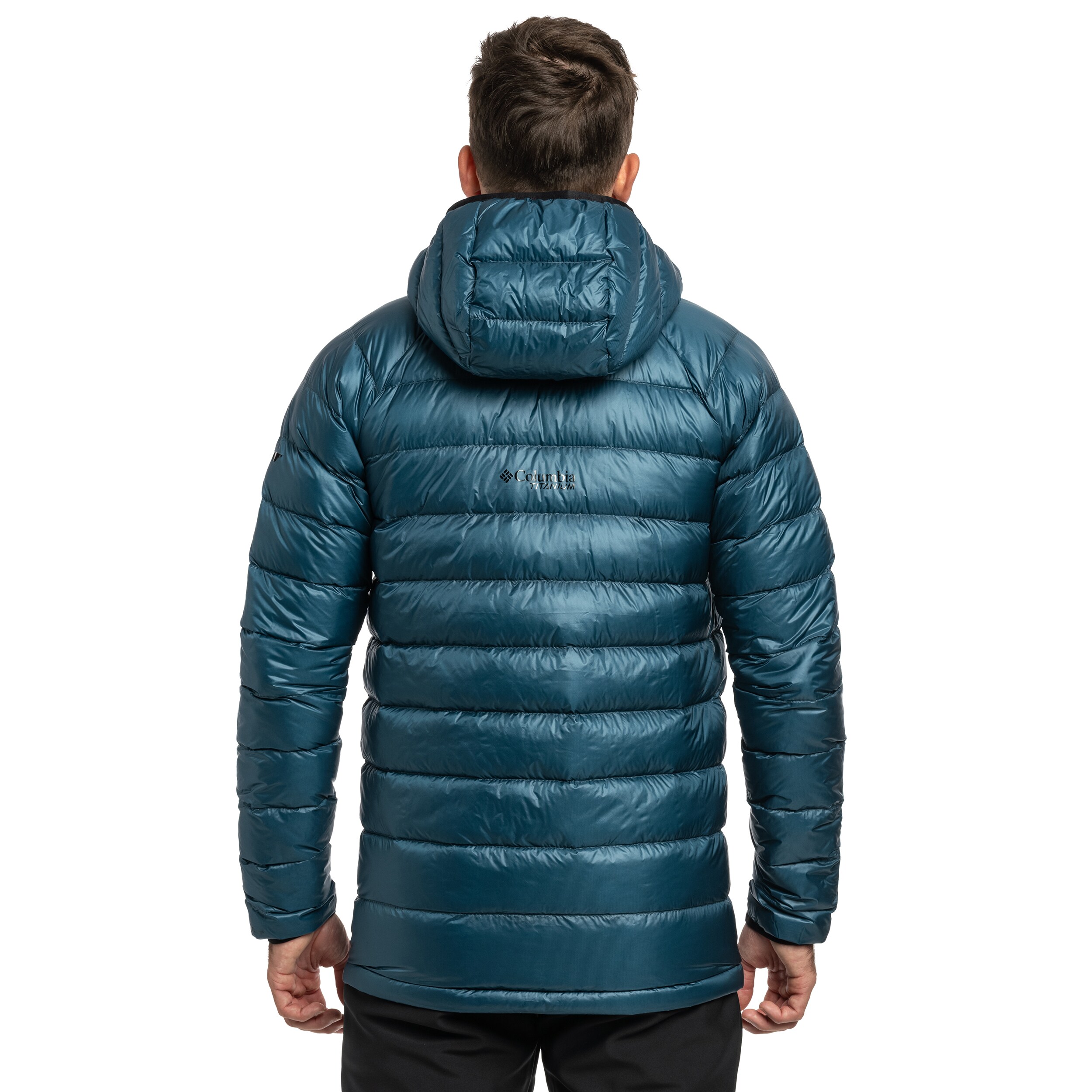 Bunda Columbia Arctic Crest Down Hooded - Everblue
