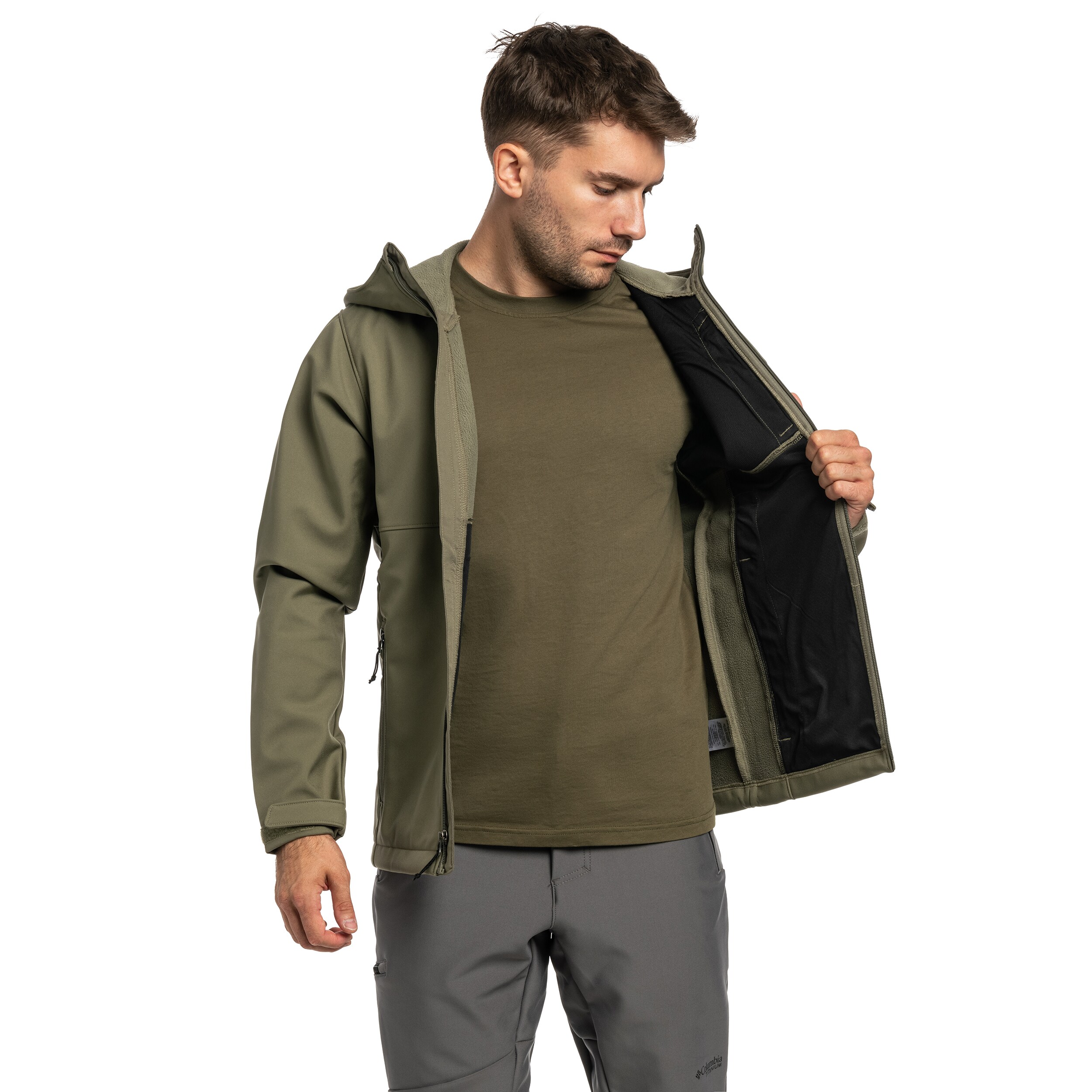 Bunda Columbia Ascender II Softshell - Stone Green