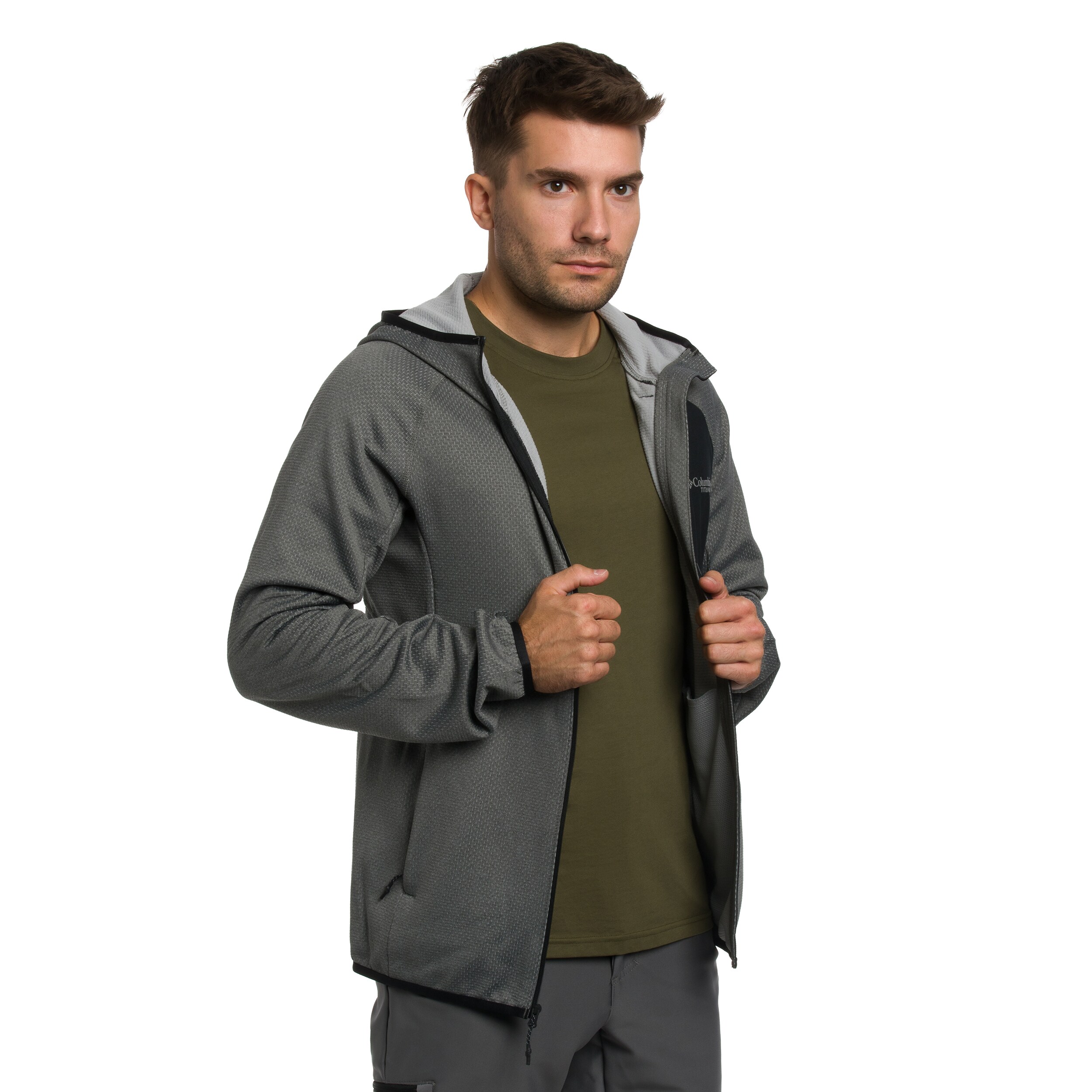 Mikina Columbia Triple Canyon II Hooded - City Grey/Black