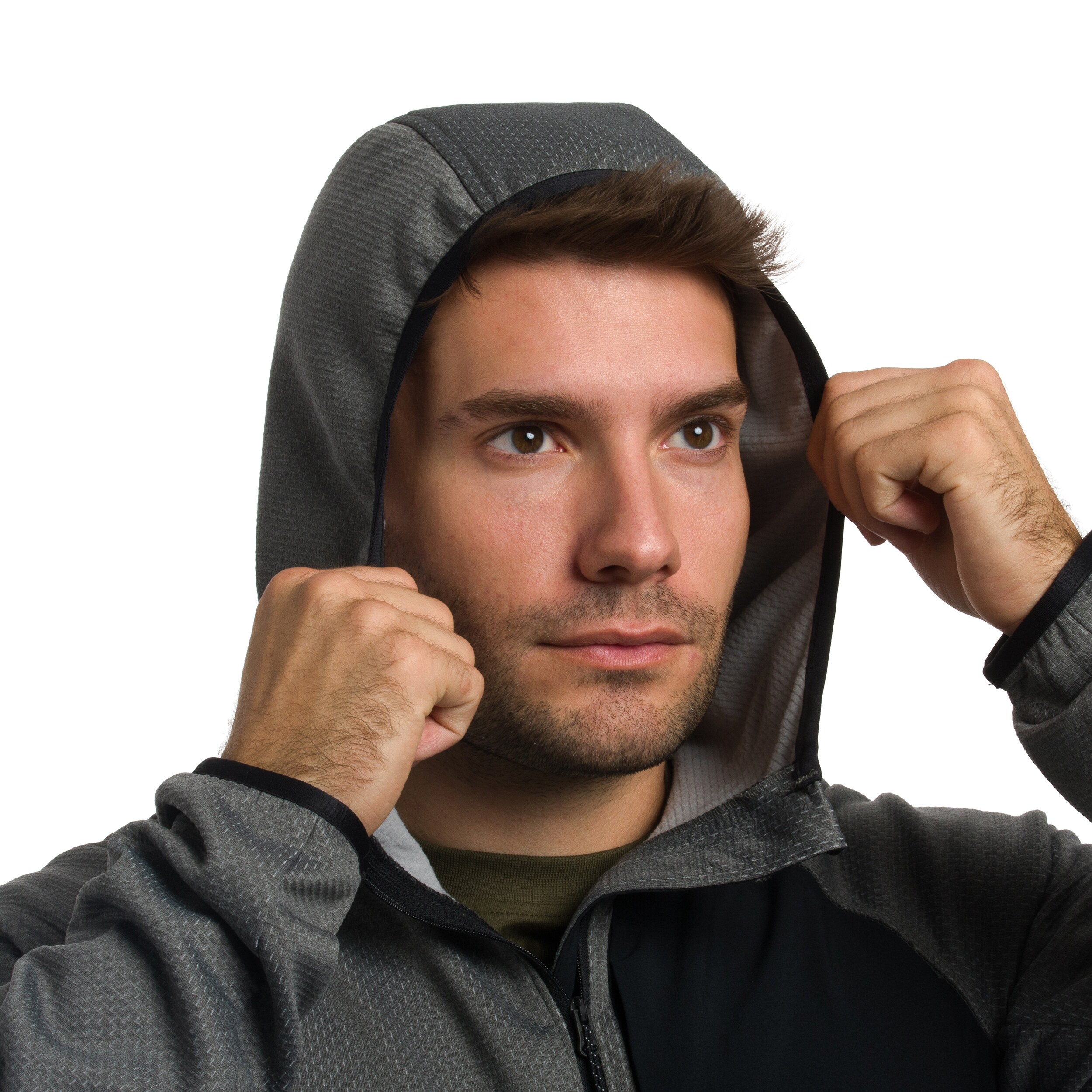 Mikina Columbia Triple Canyon II Hooded - City Grey/Black