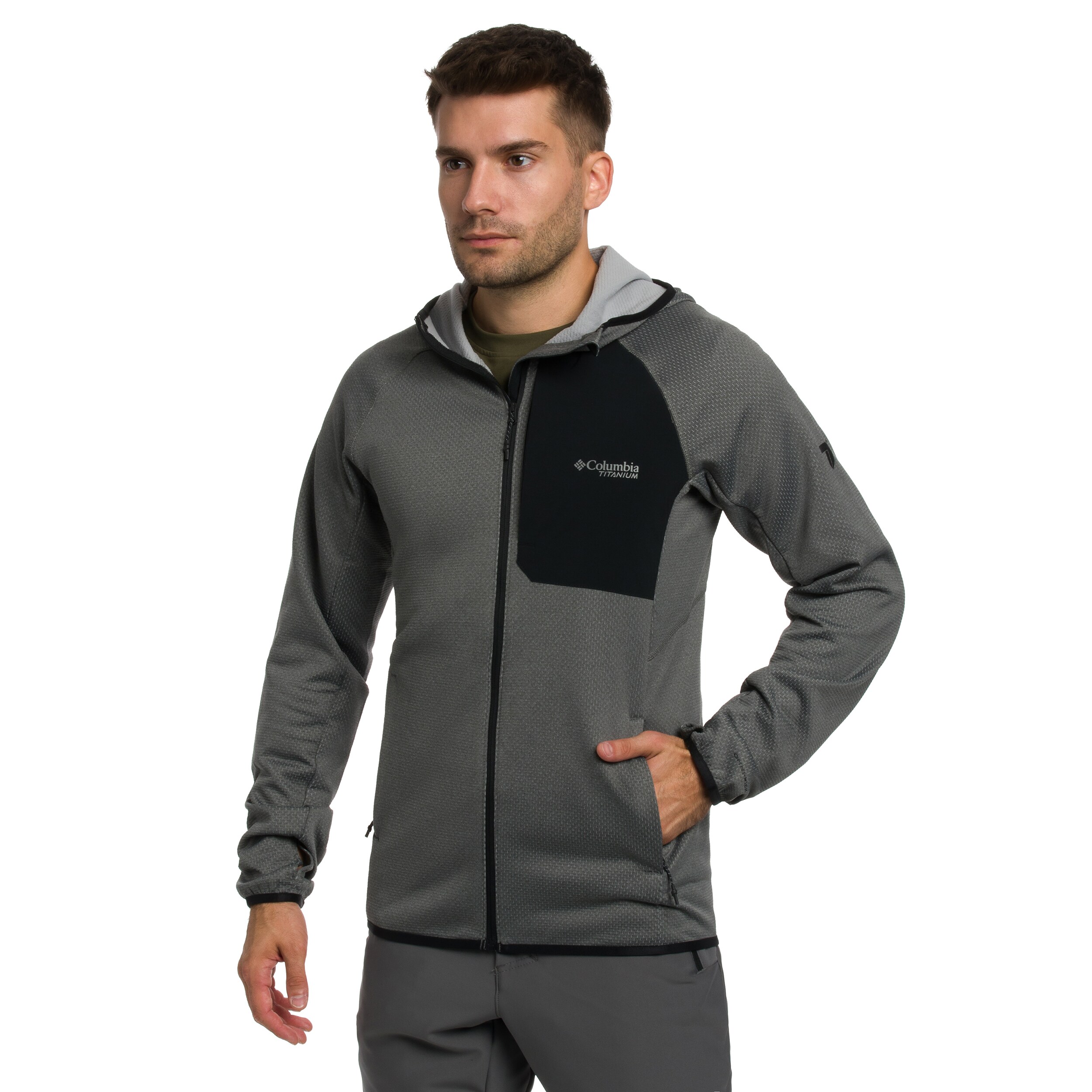 Mikina Columbia Triple Canyon II Hooded - City Grey/Black