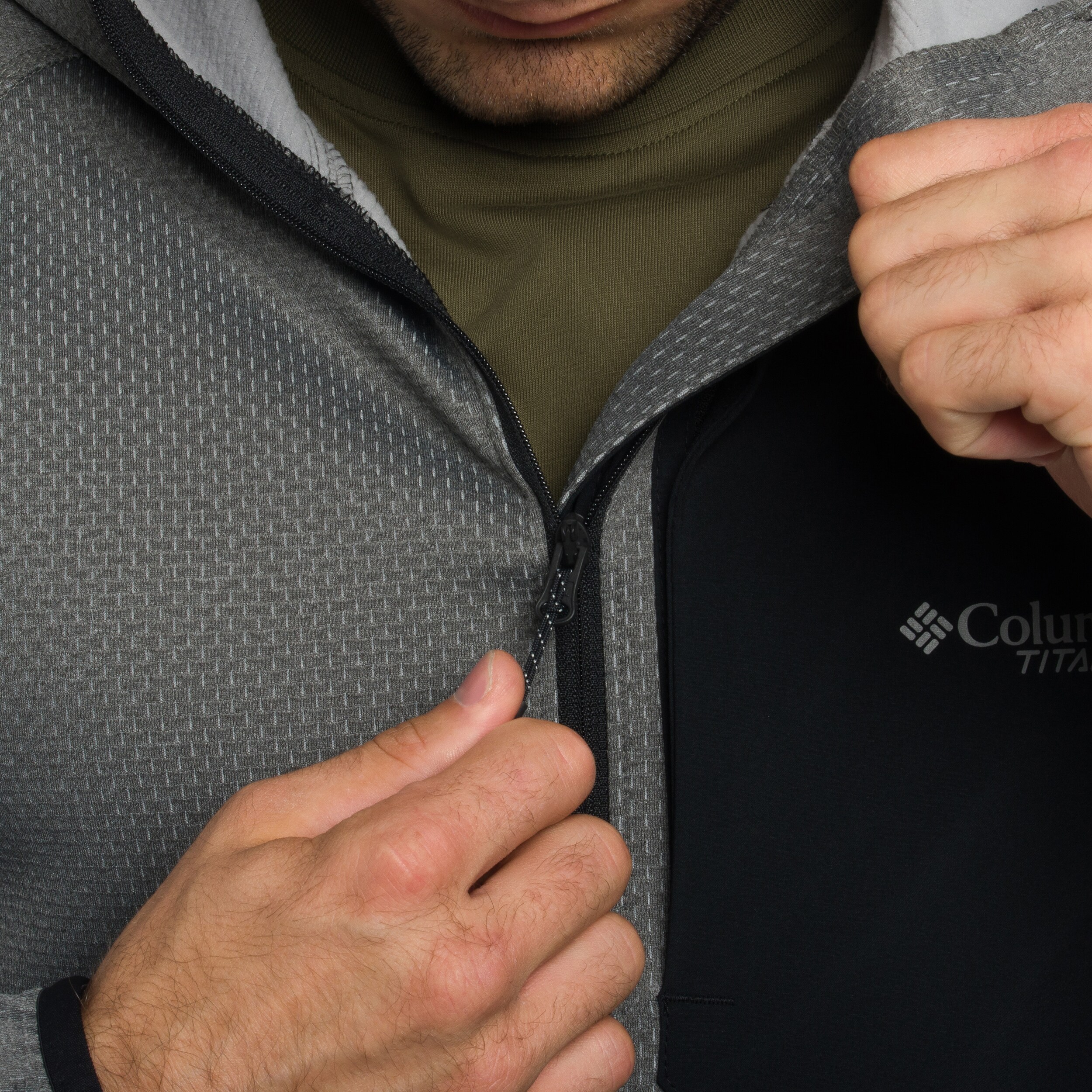 Mikina Columbia Triple Canyon II Hooded - City Grey/Black