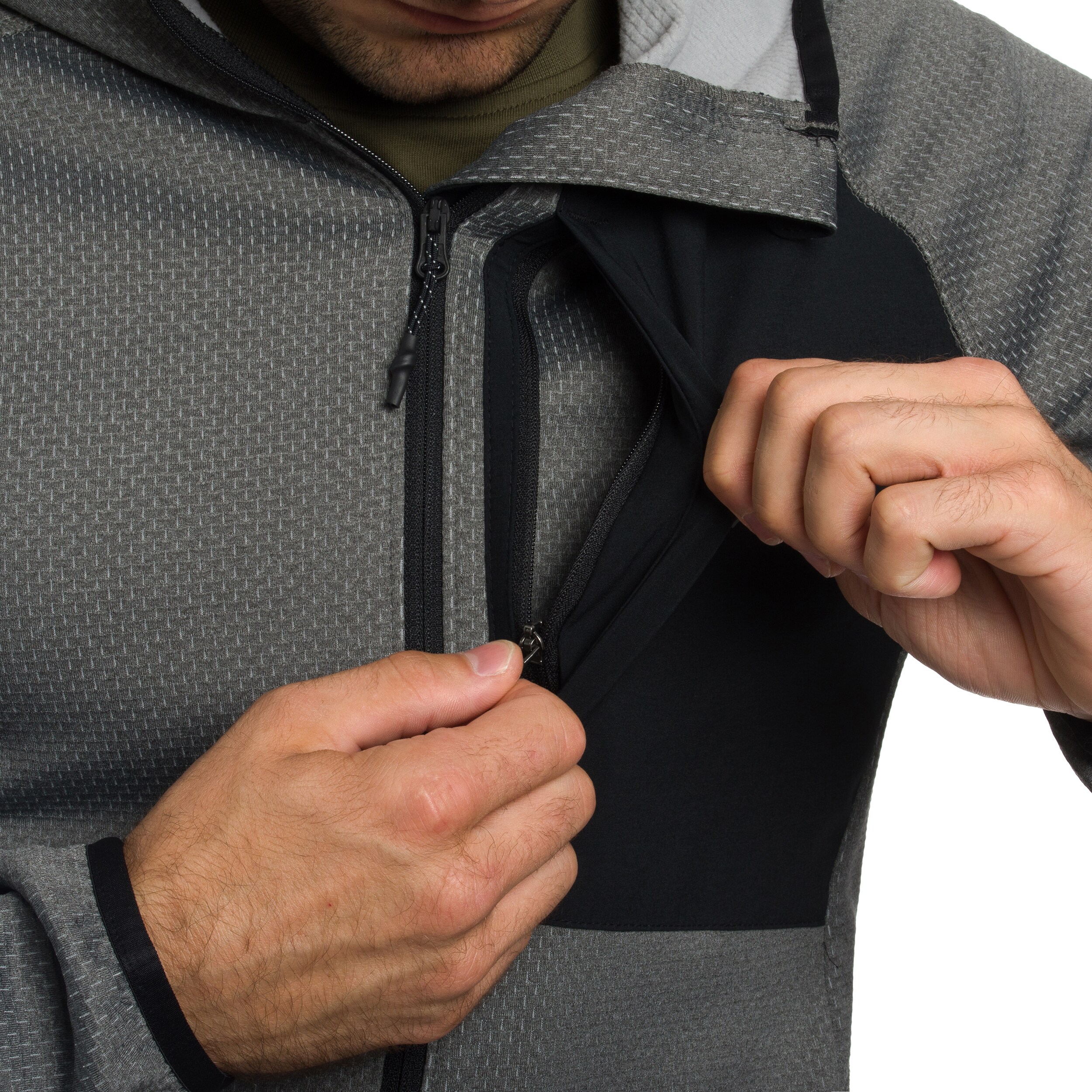 Mikina Columbia Triple Canyon II Hooded - City Grey/Black