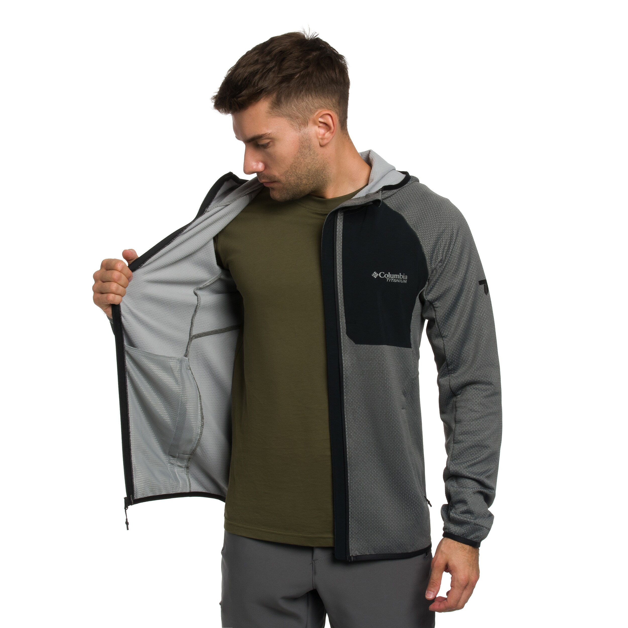Mikina Columbia Triple Canyon II Hooded - City Grey/Black