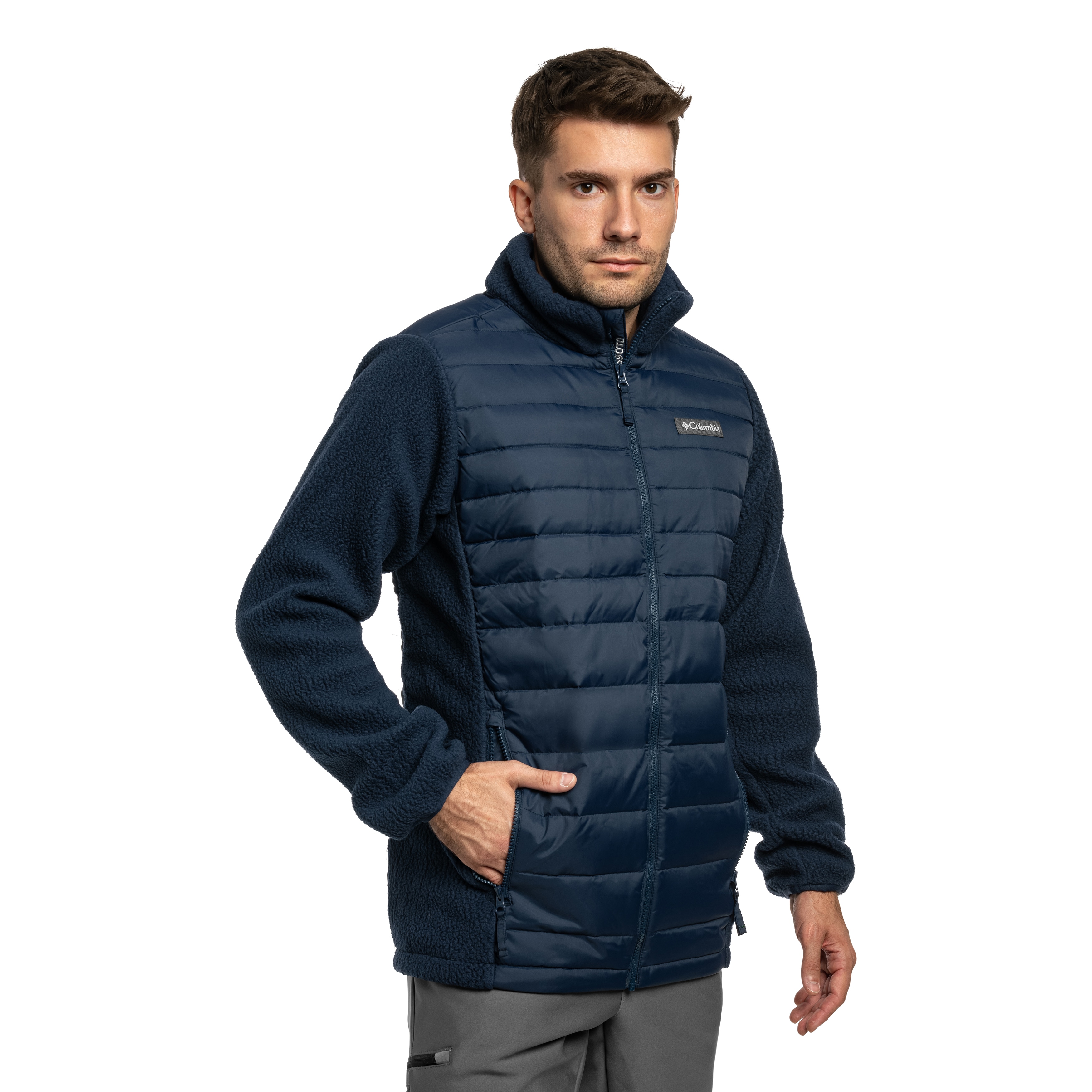 Bunda Columbia Juniper Peak Hybrid Down Jacket - Collegiate Navy