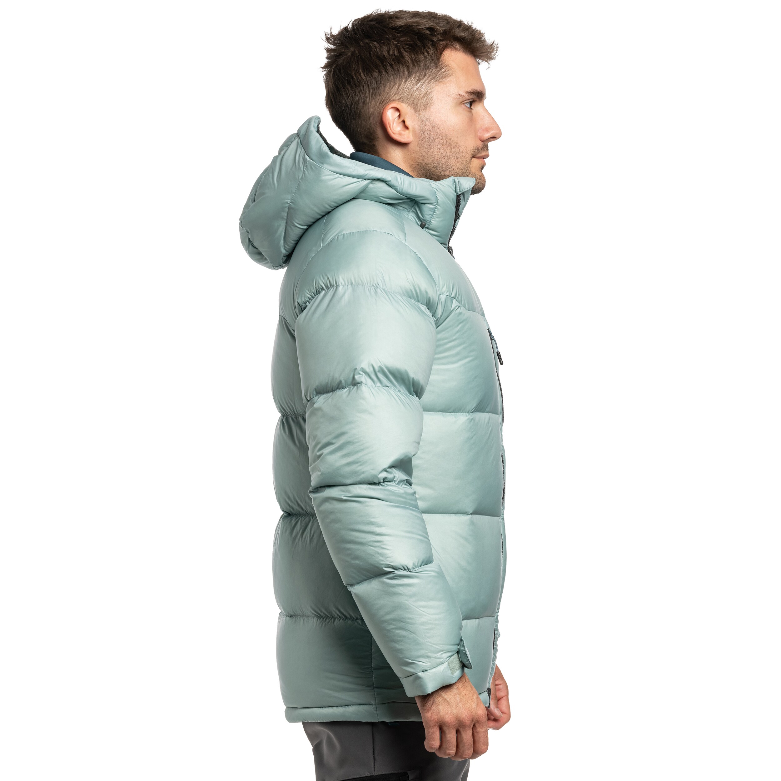 Bunda Columbia Cloudview Down Hooded Jacket - Crushed Blue