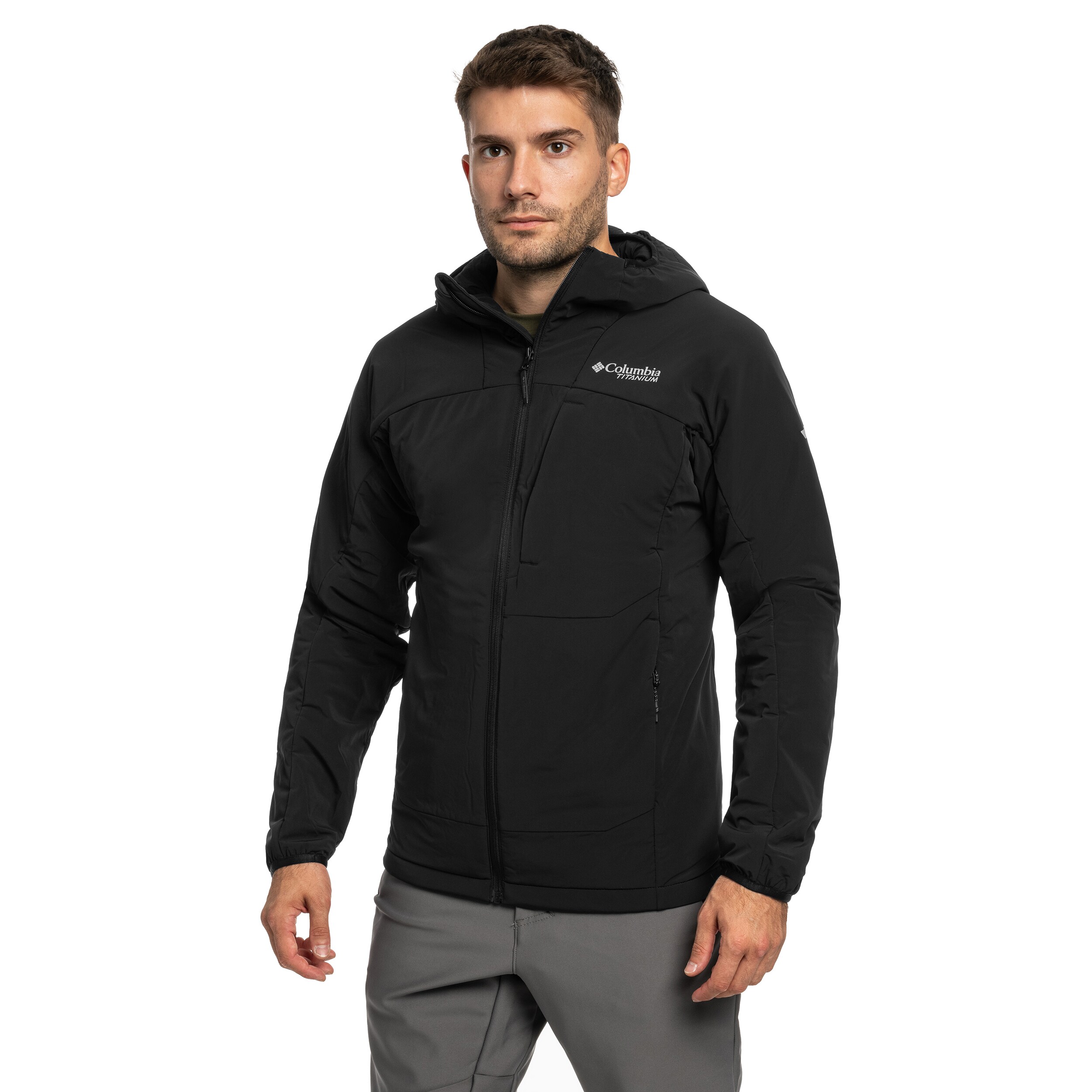 Bunda Columbia Silver Leaf Lite Insulated Hooded Jacket - Black