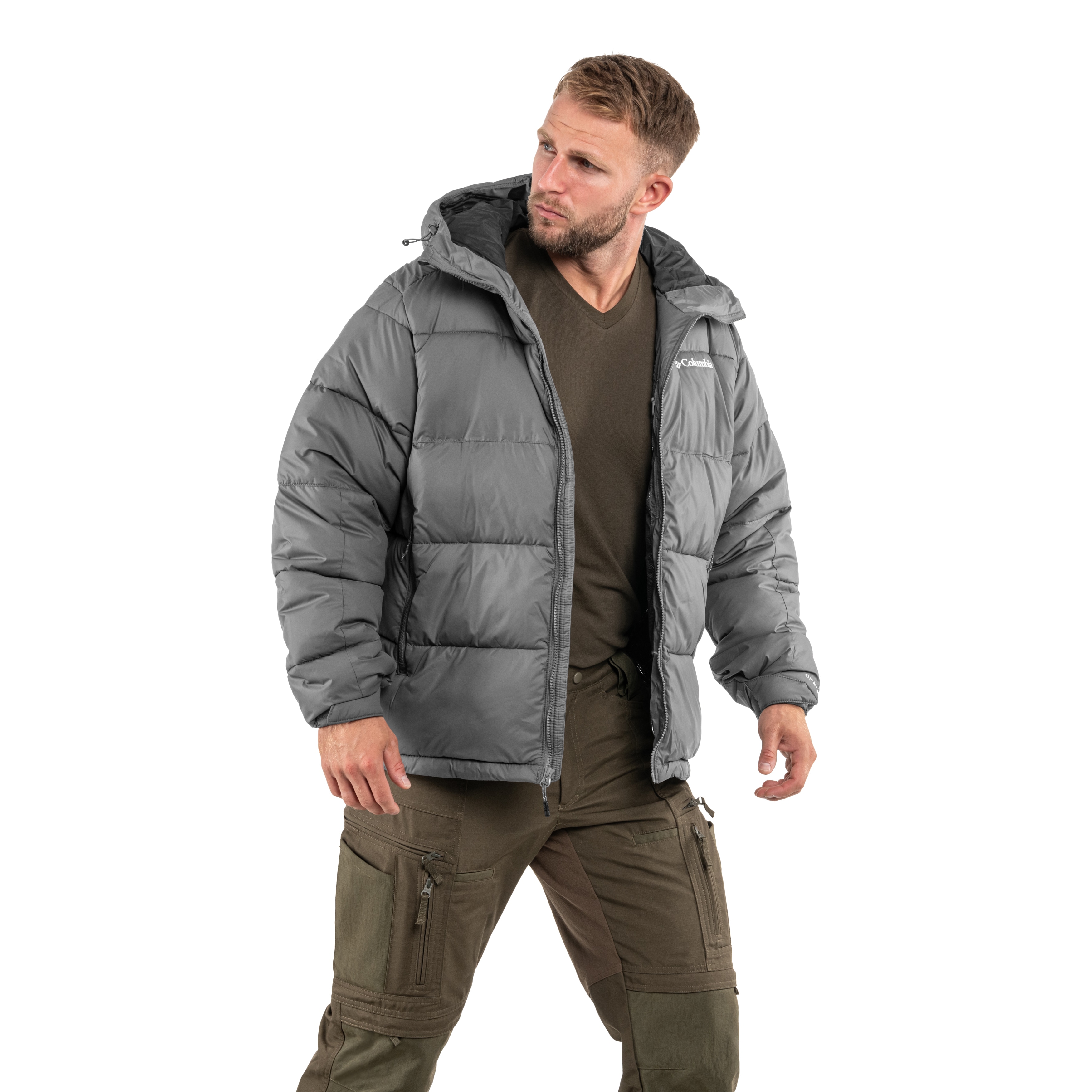 Bunda Columbia Pike Lake II Hooded Jacket v25 - City Grey