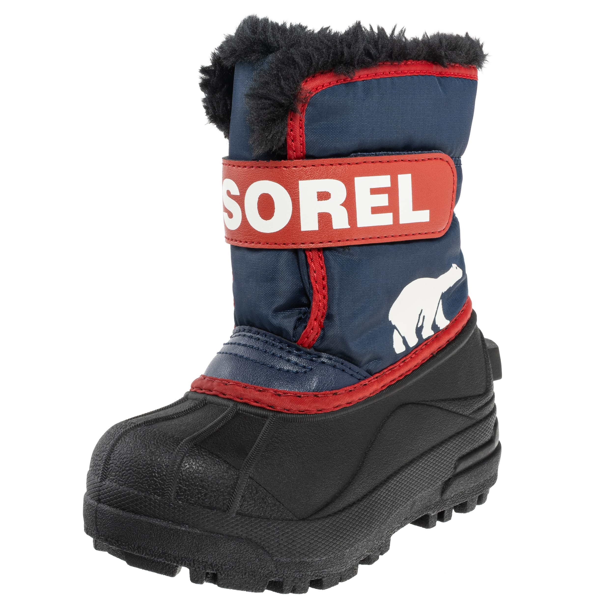 Dětské sněhové boty Sorel Snow Commander Boot - Nocturnal/Sail Red