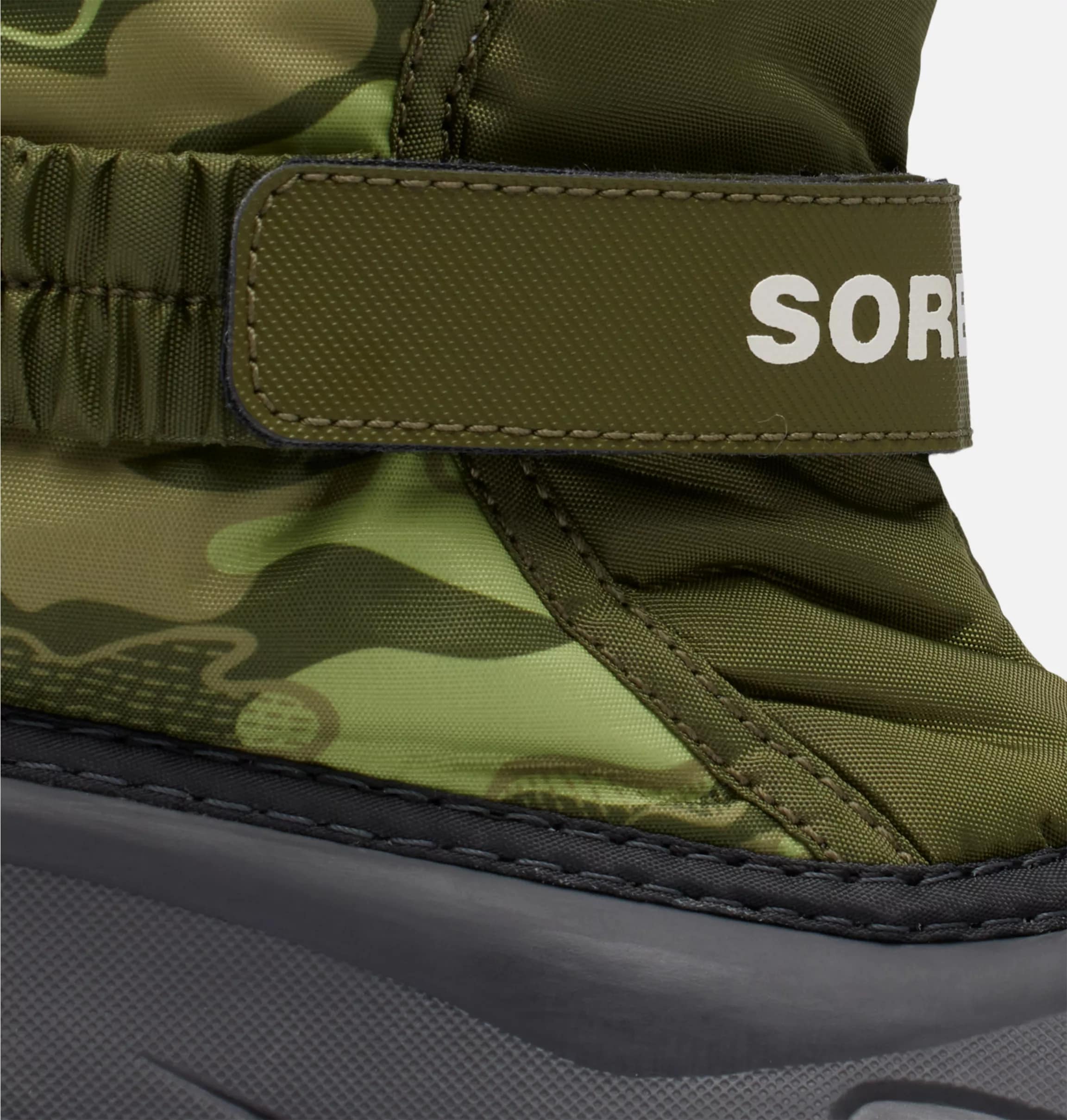 Dětské sněhové boty Sorel Flurry Print Youth Boot - Utility Green/Savory