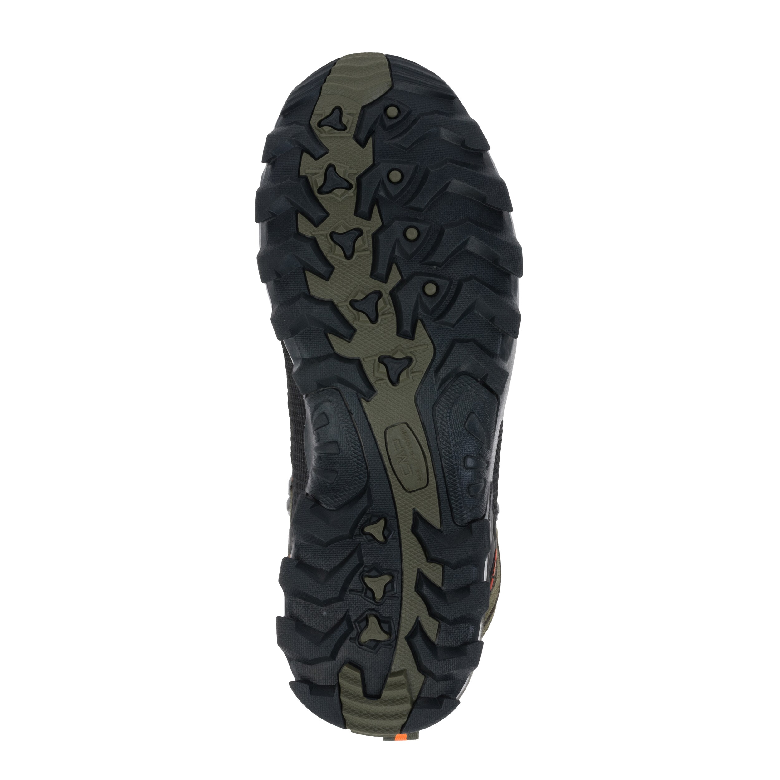 Trekingové boty CMP Rigel Mid Waterproof - Olive/Flame