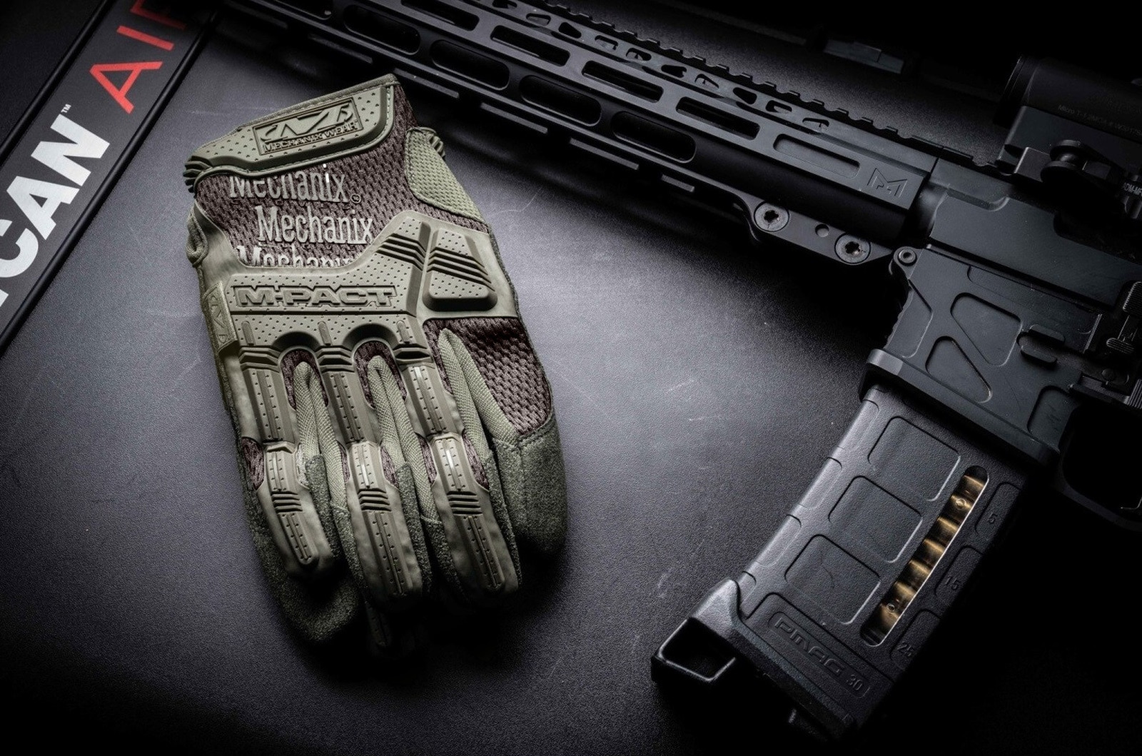 Taktické rukavice Mechanix Wear M-Pact Olive Drab