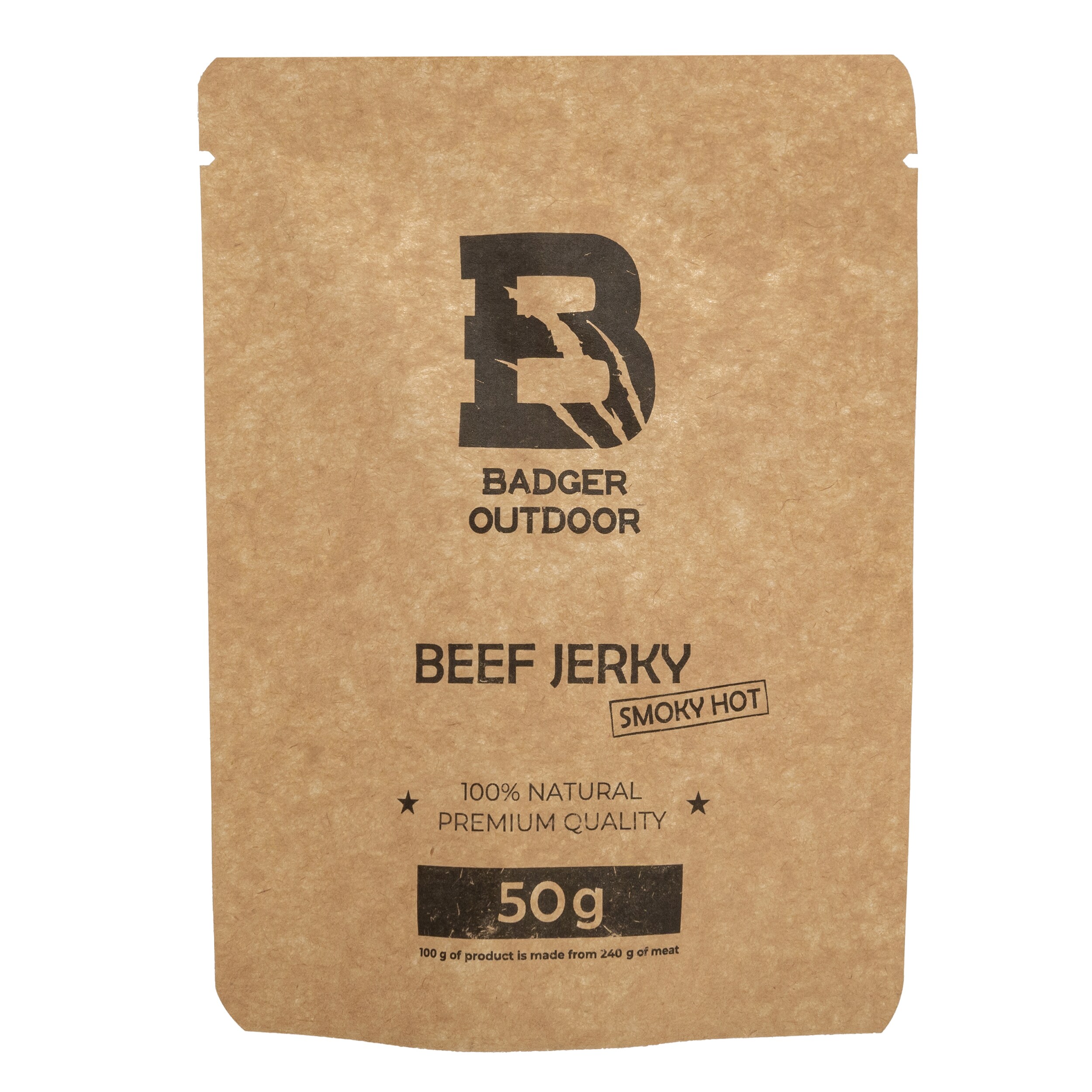Sušené hovězí maso Badger Outdoor Beef Jerky Smoky Hot 50 g – 2 ks