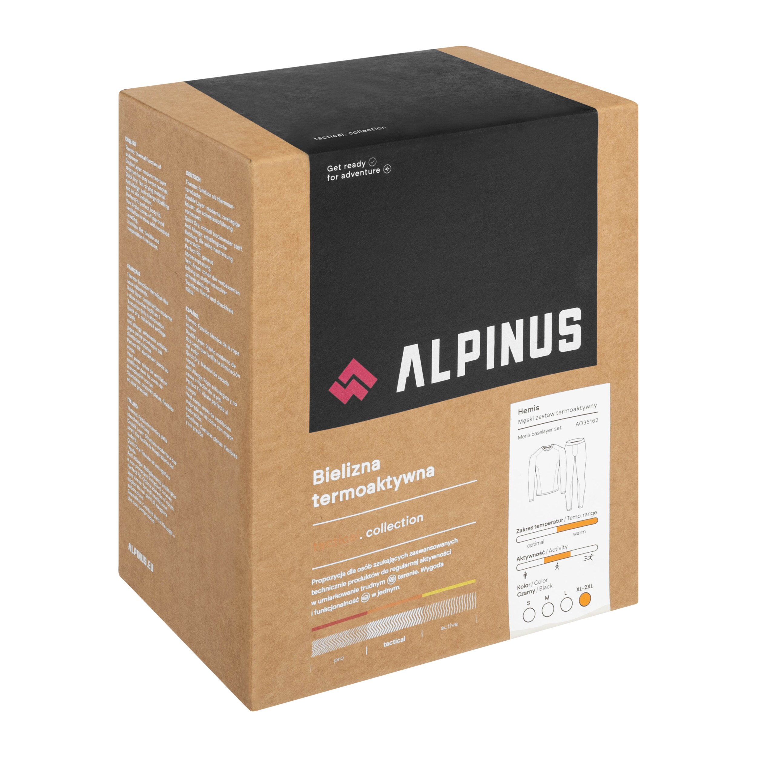 Termoaktivní spodní prádlo Alpinus Gausdal – zelené / oranžové