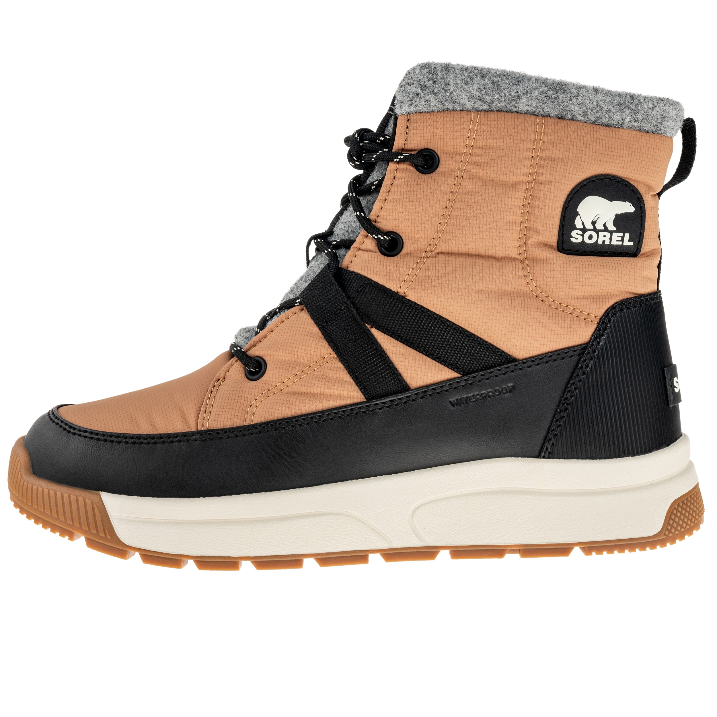 Dámské boty Sorel Whitney III Mid Waterproof - Tawny Buff/Black