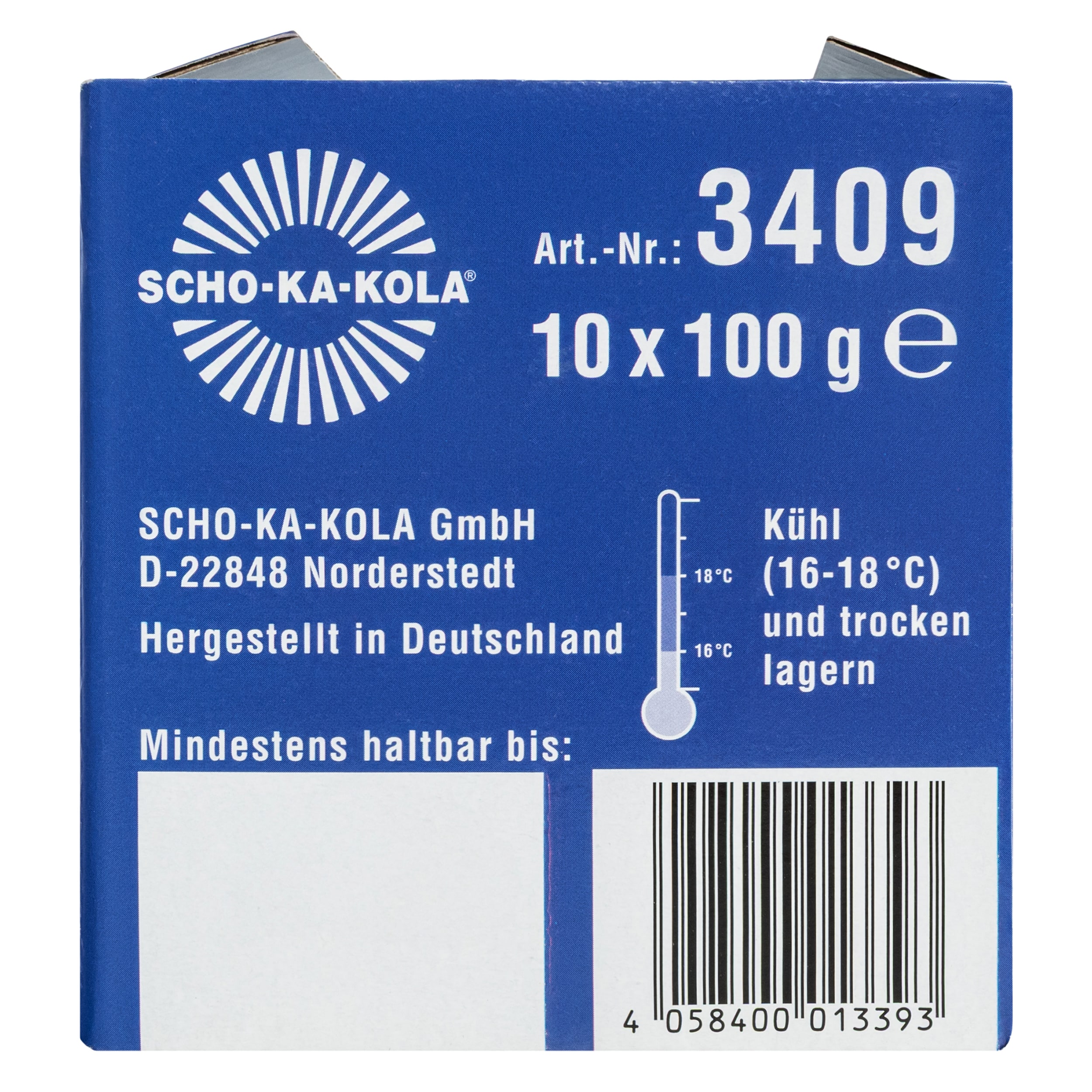 Mléčná čokoláda Scho-Ka-Kola s kofeinem - 10 ks