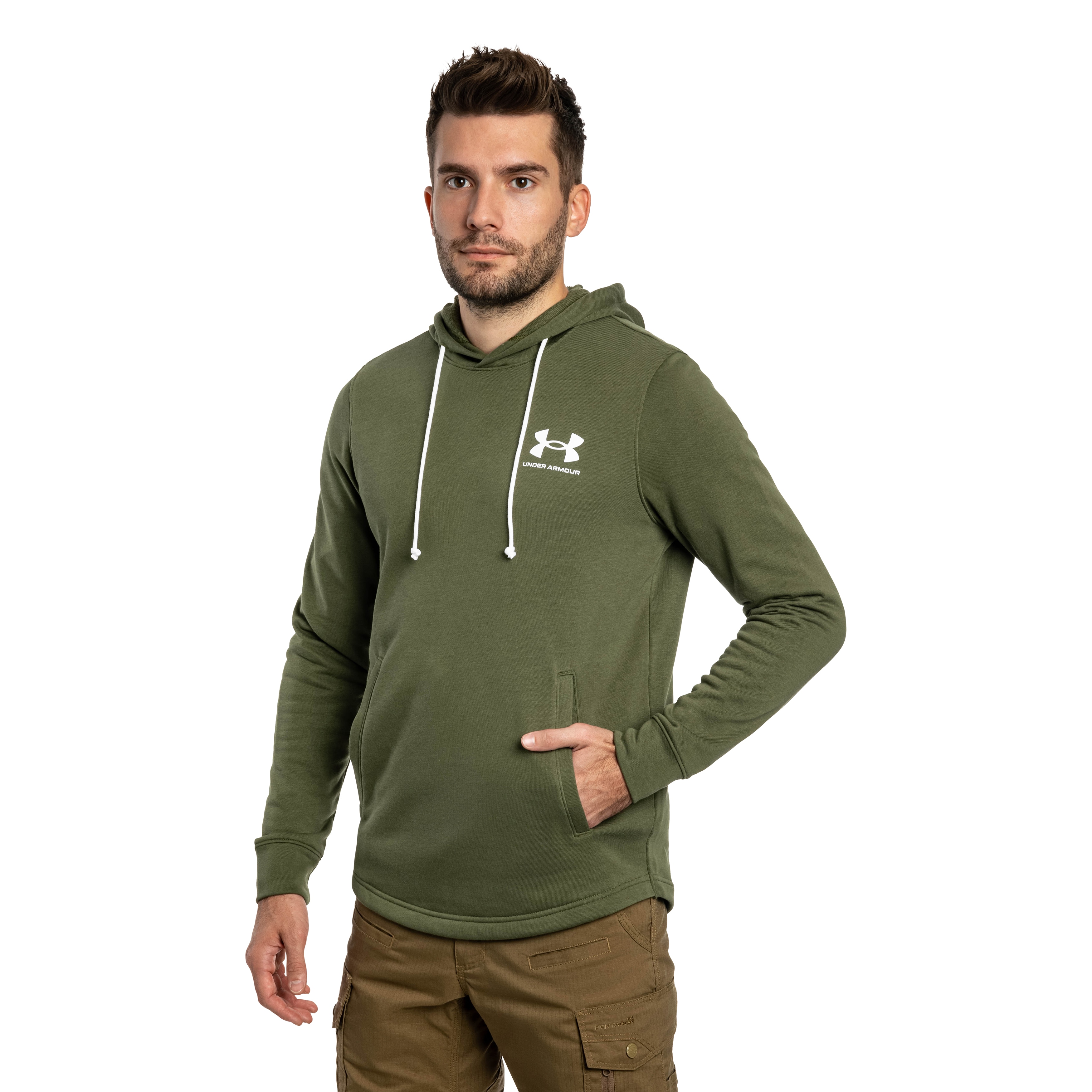 Mikina Under Armour UA Rival Terry - Marine OD Green