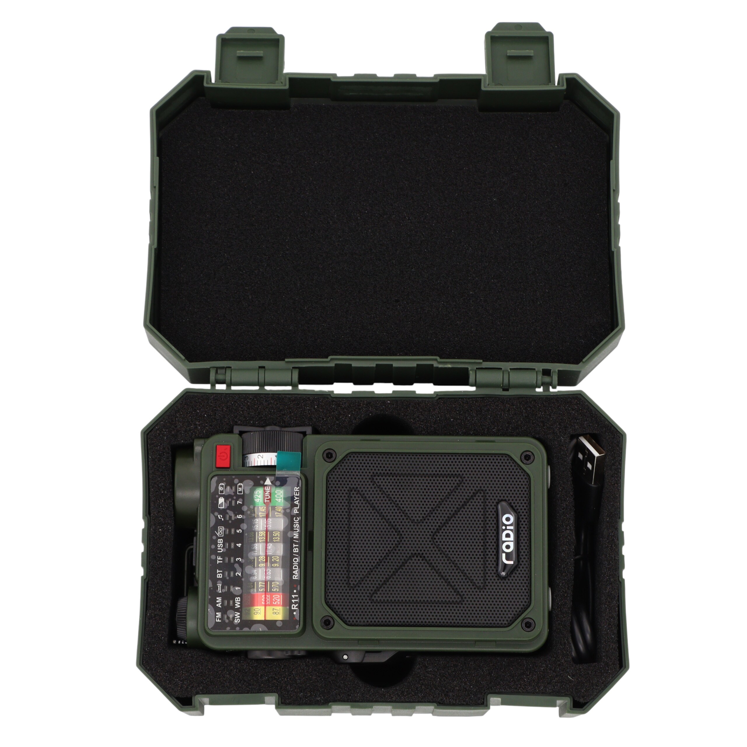 Alarmové rádio JB Tacticals JB-08 - Green