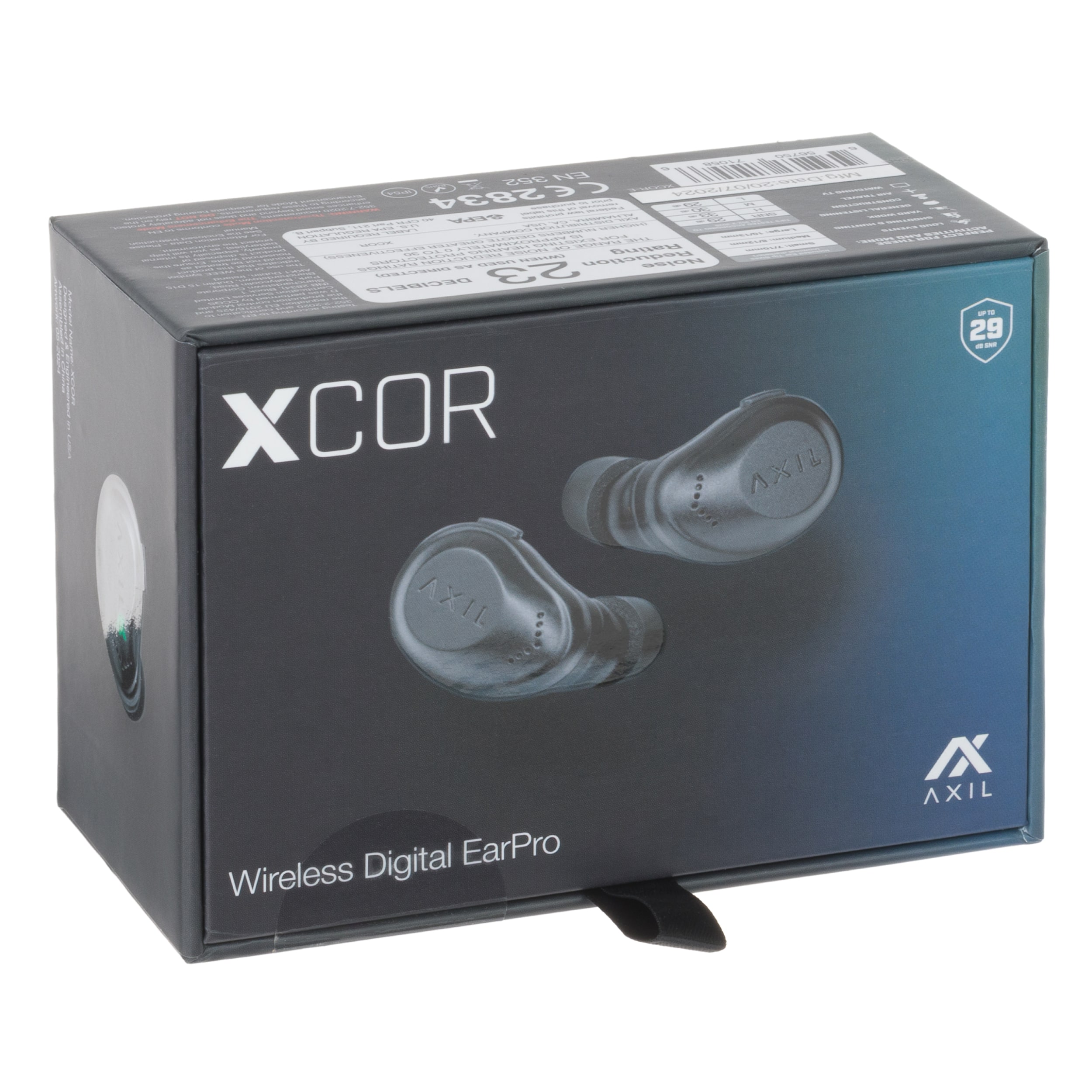 Aktivní chrániče sluchu Axil XCor – Black