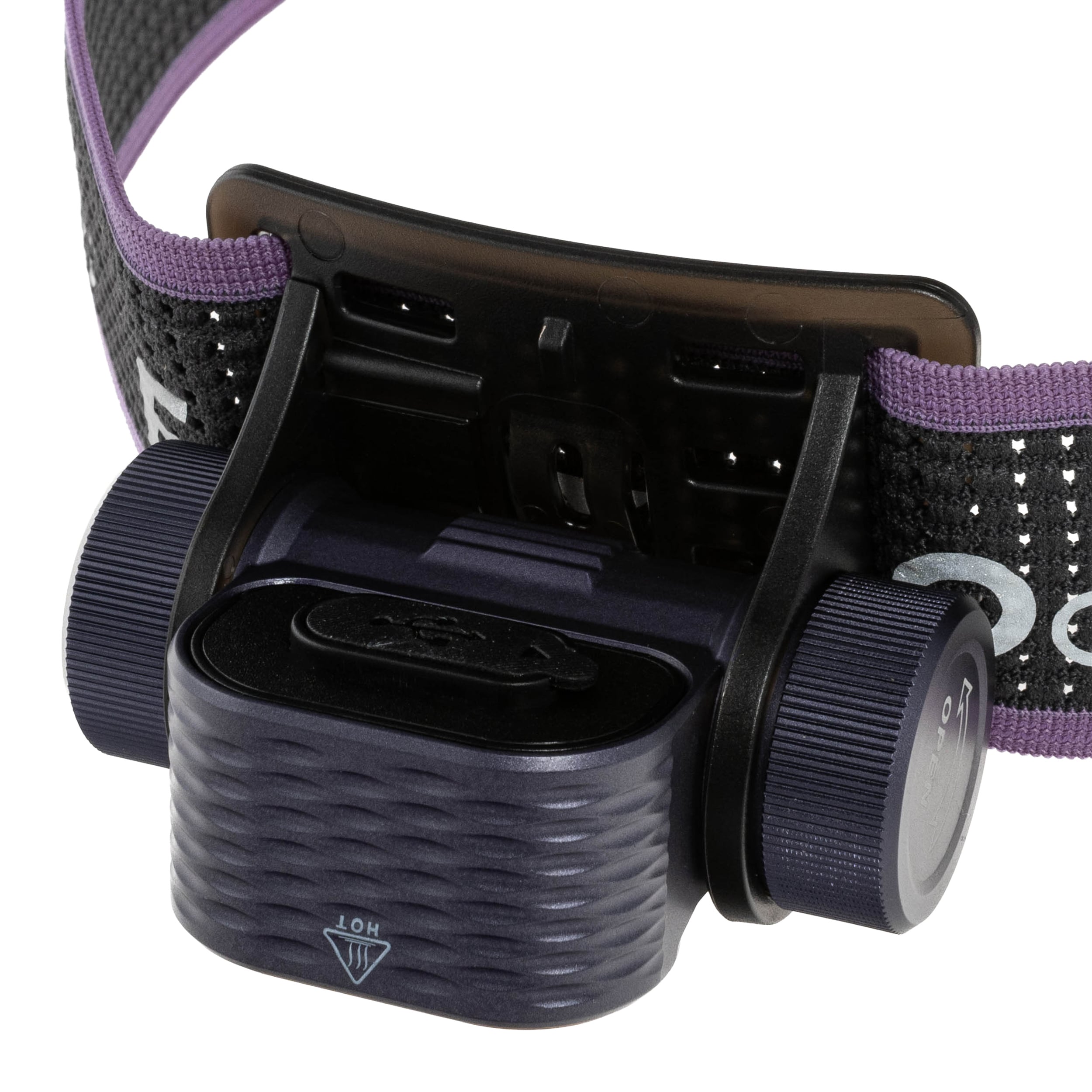 Svítilna čelová Fenix HM55R Dark Purple - 1200 lumenů