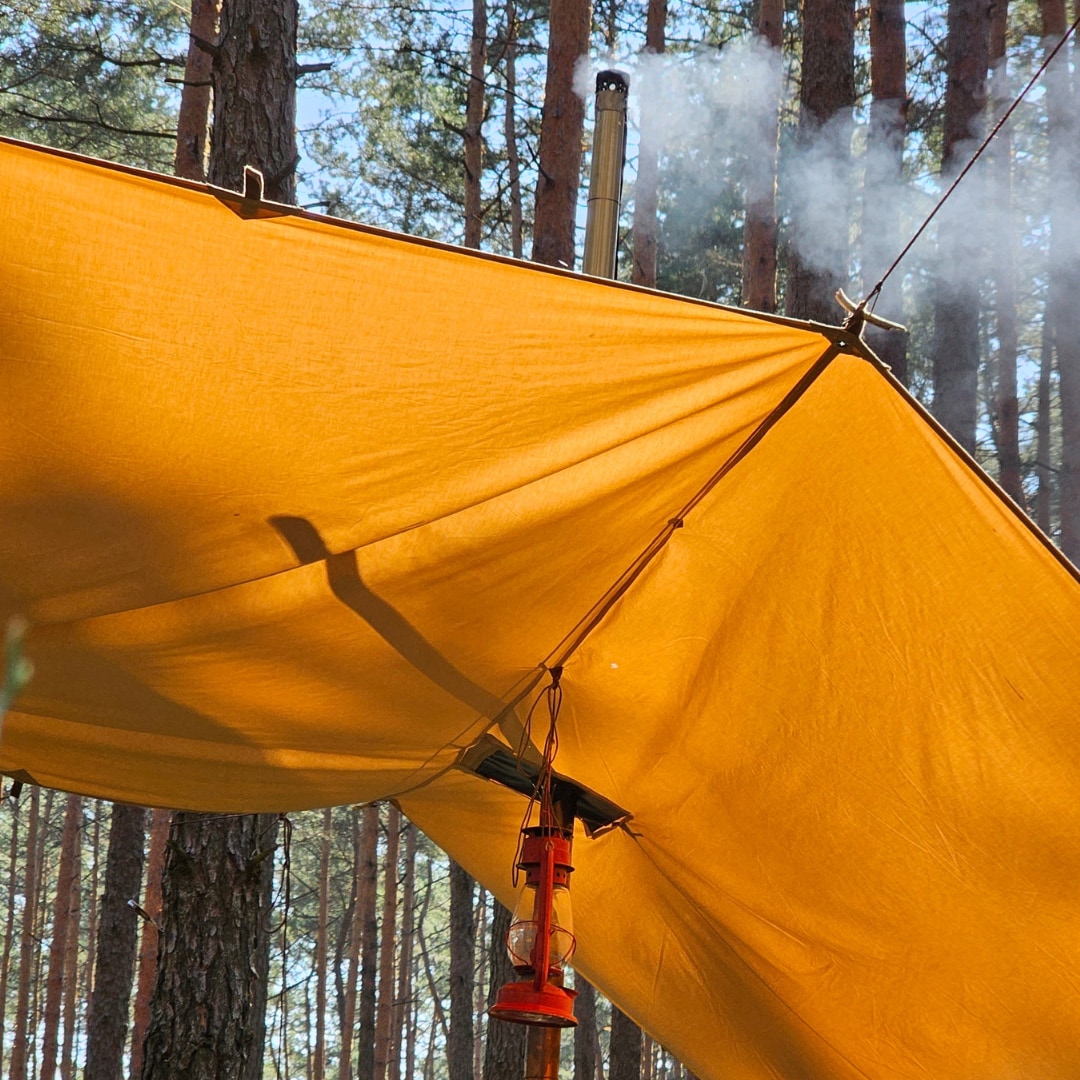 Bivakovací plachta Bushmen Hot Tarp 4 × 3