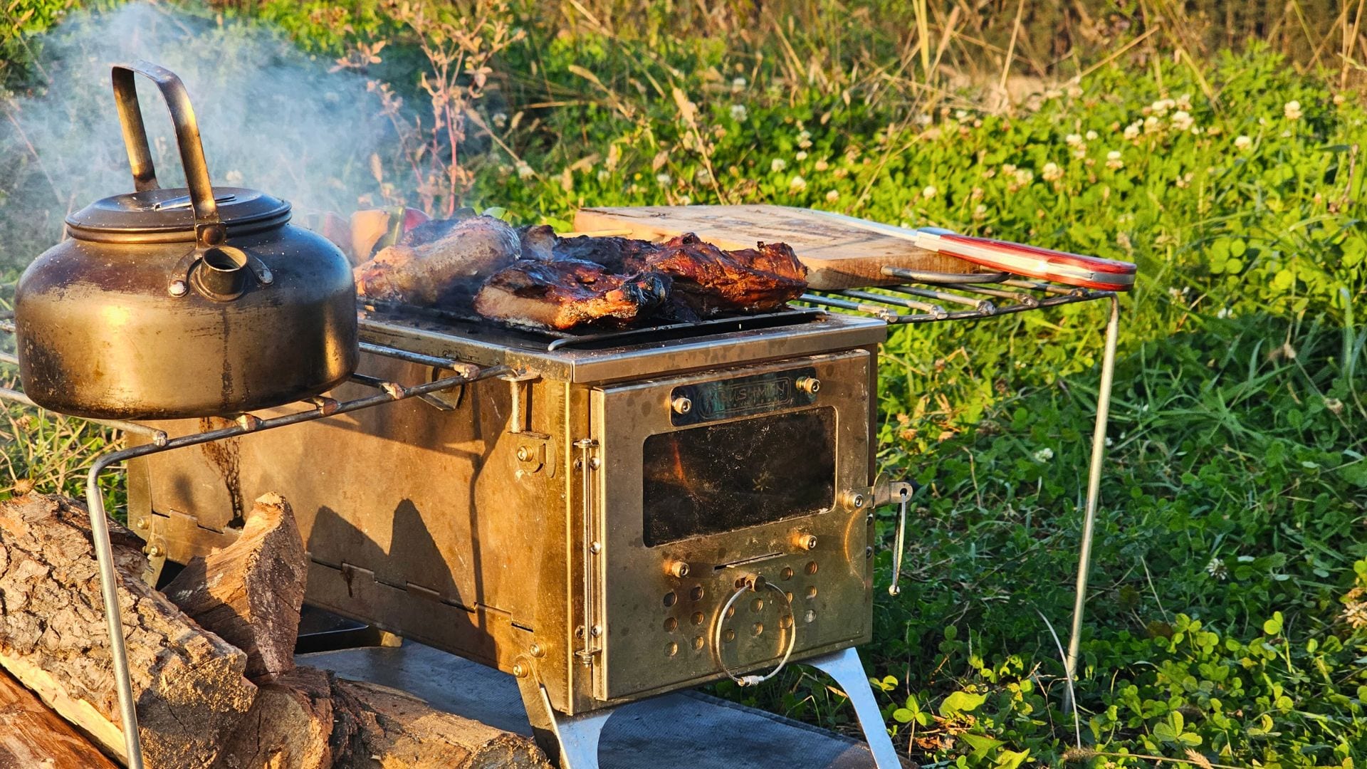 Grilovací panel pro pec Bushmen Fastfold – velikost L