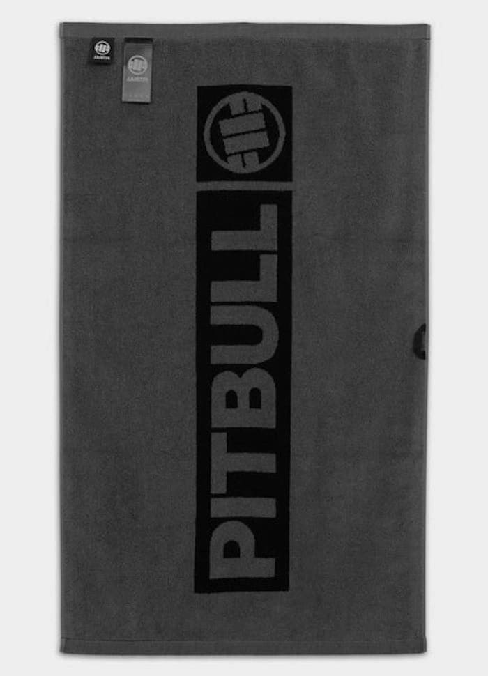 Ručník Pitbull Gym Hilltop 140 x 70 cm - Black/Grey