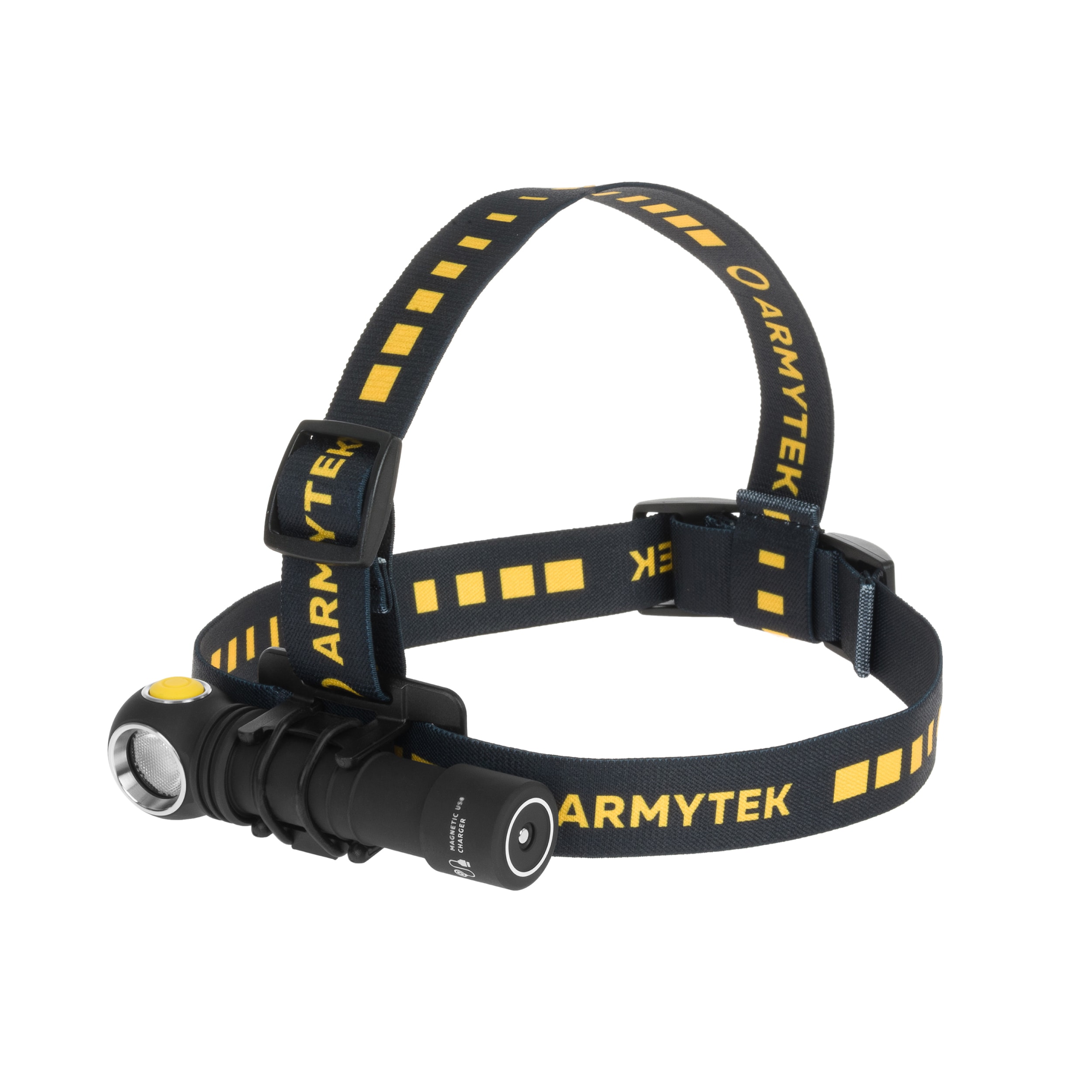 Čelová a úhlová svítilna Armytek Wizard C2 Pro Nichia Magnet USB Yellow PCB - 1600 lumenů