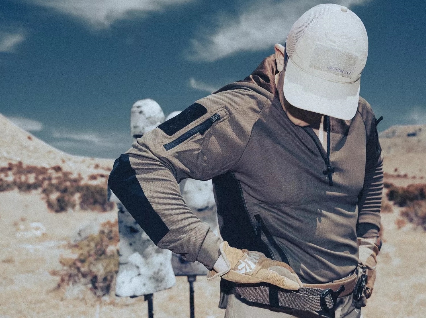 Kšiltovka Helikon-Tex Technical Trucker Cap - Khaki