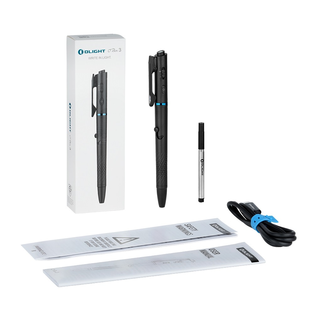 Kuličková svítilna Olight O'Pen 3 Black - 120 lumenů