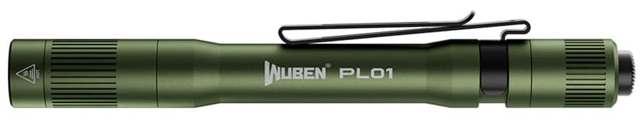 Svítilna Wuben PL01 Black 650 lumenů - Army Green