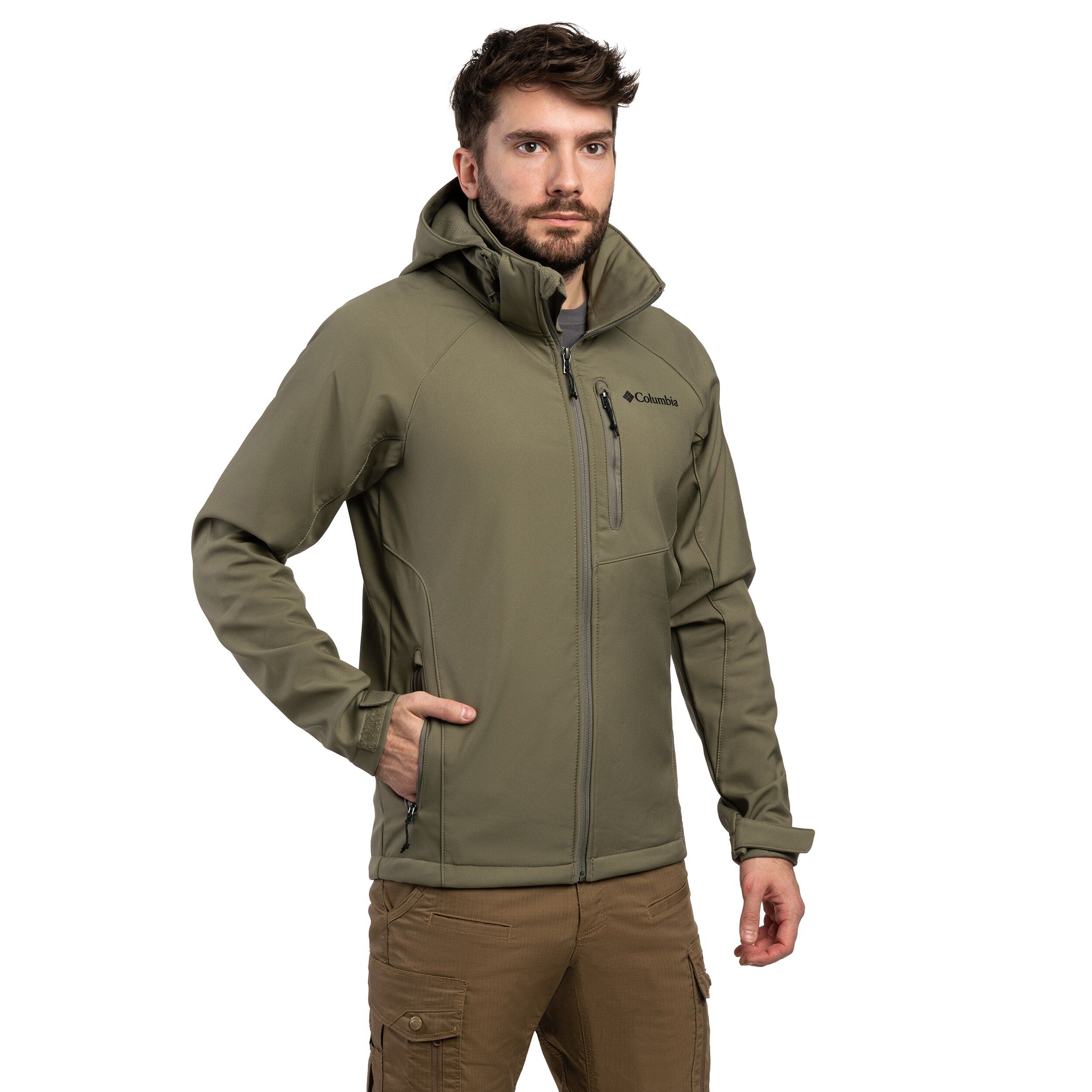 Bunda Columbia Cascade Ridge III Softshell - Stone Green