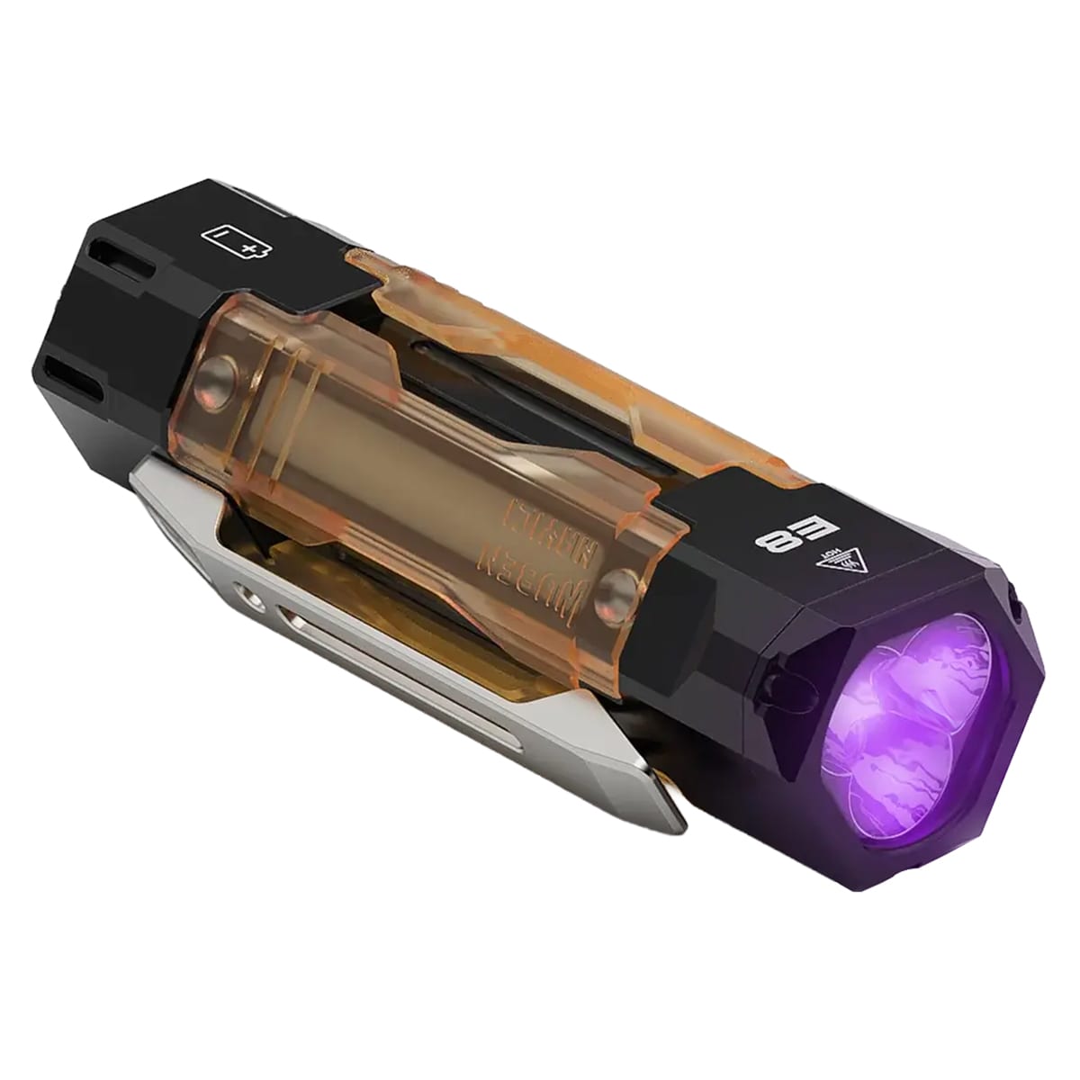 Svítilna Wuben E8 Black 1300 lumenů