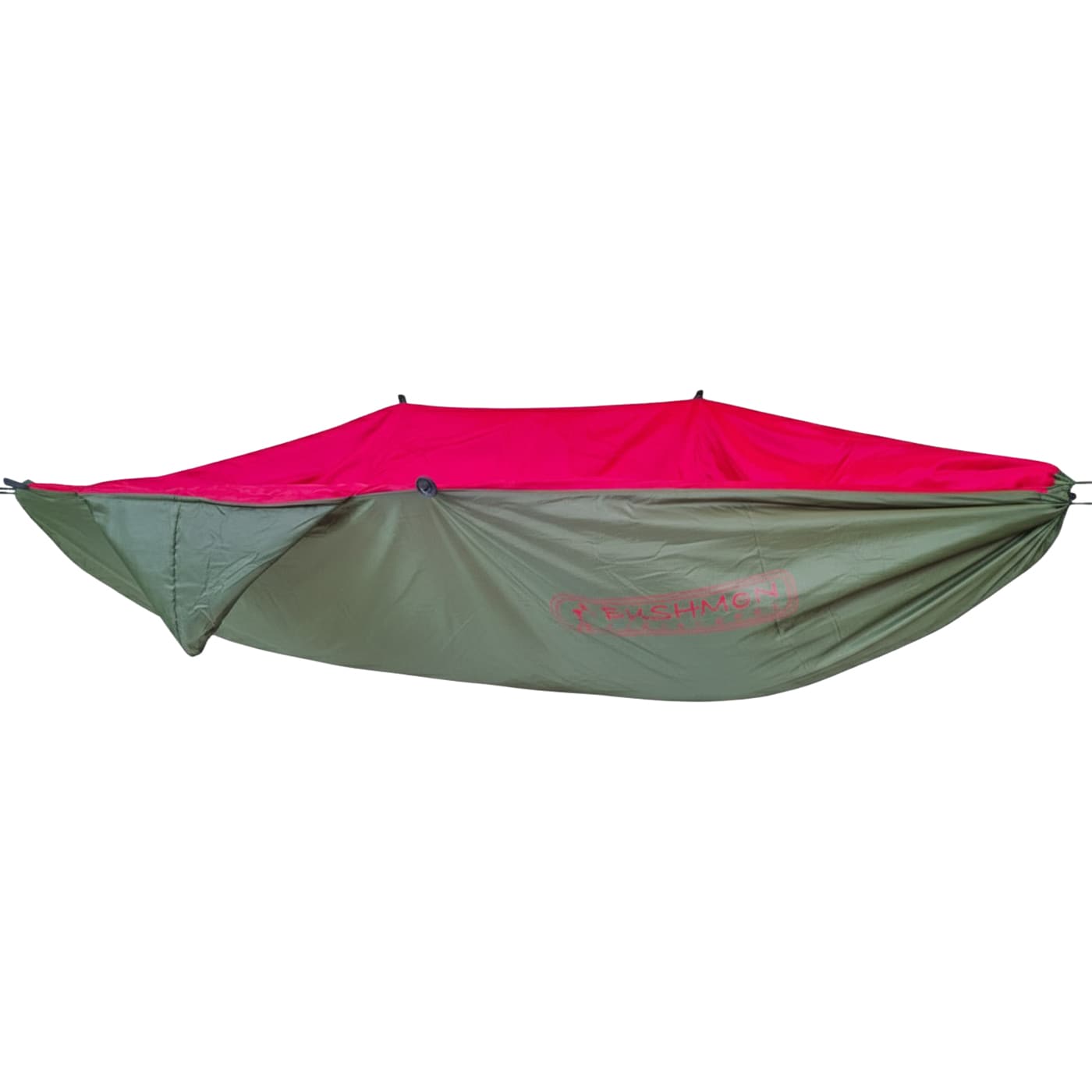 Podložka pod houpací síť Bushmen Easy Under Quilt 220 x 130 - Olive/Scarlet